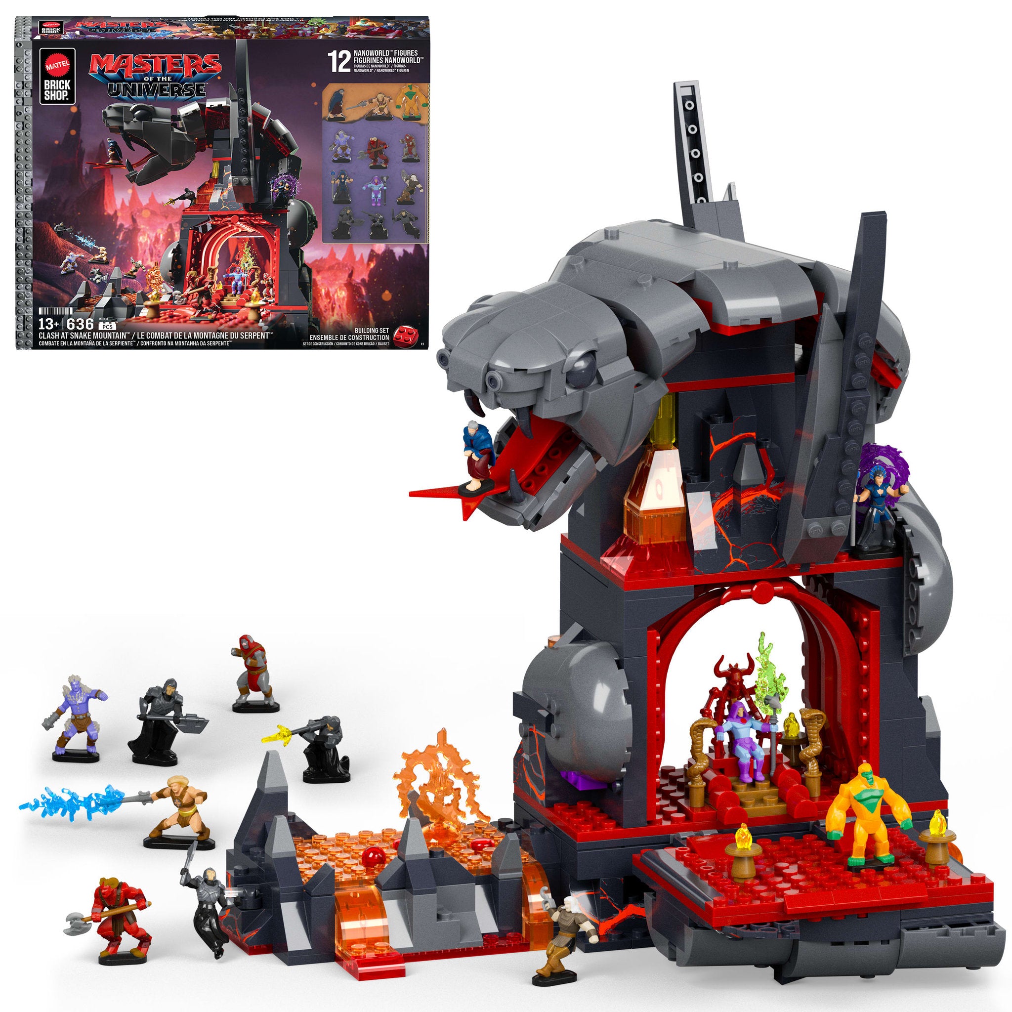 Mattel Brick Shop Masters of the Universe - Clash At Snake Mountain