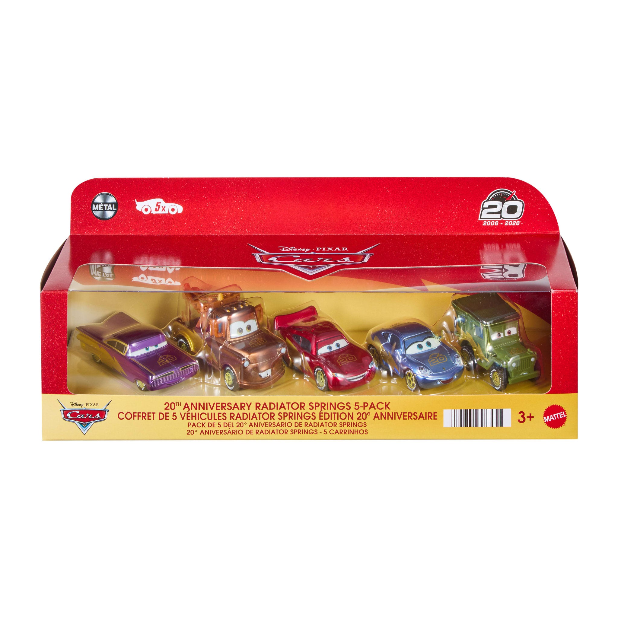 Disney Pixar Cars 20th Anniversary 5 Pack