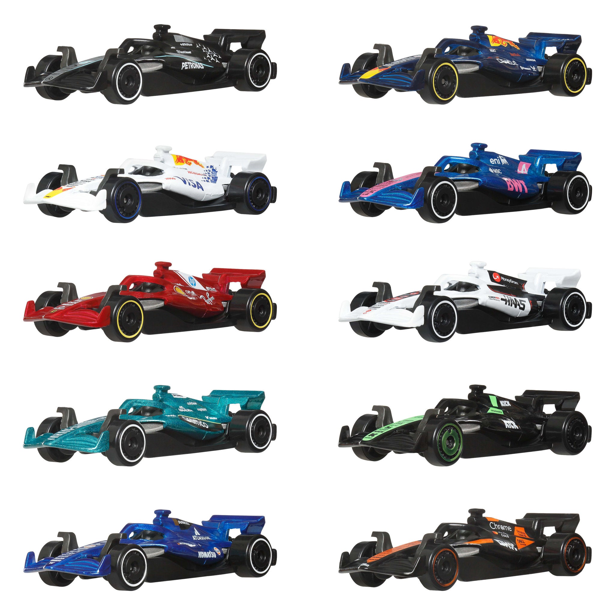 Hot Wheels 1:64 Die-Cast Formula 1 2025 10 Pack