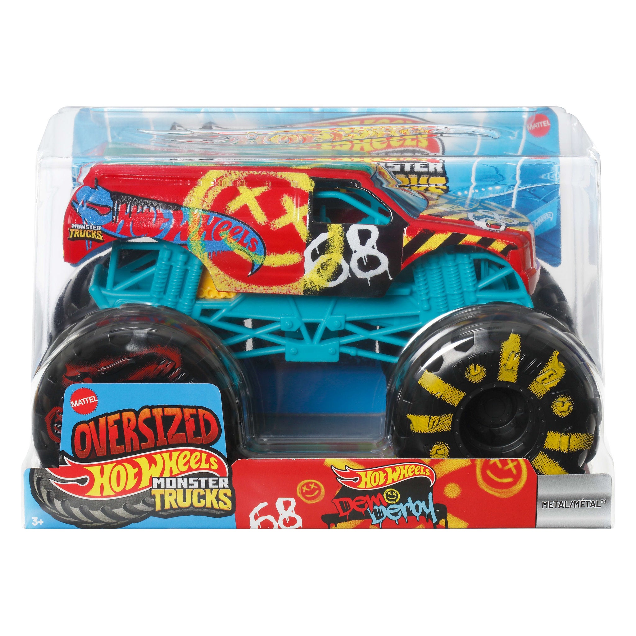 Hot Wheels Oversized Monster Trucks Die-Cast 1:24 Demo Derby