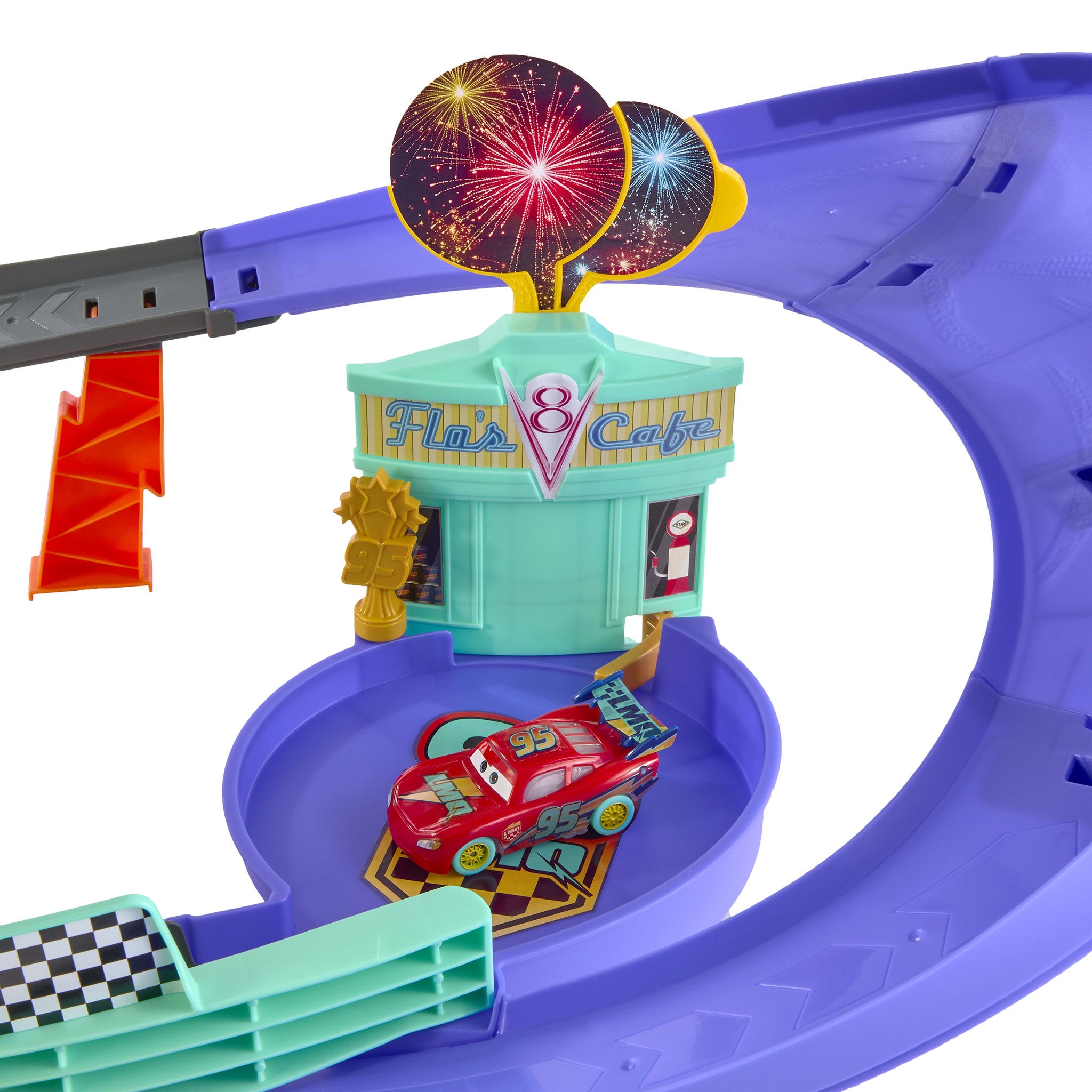 Disney Pixar Cars Light Up Celebration Raceway Playset - Lightning McQueen