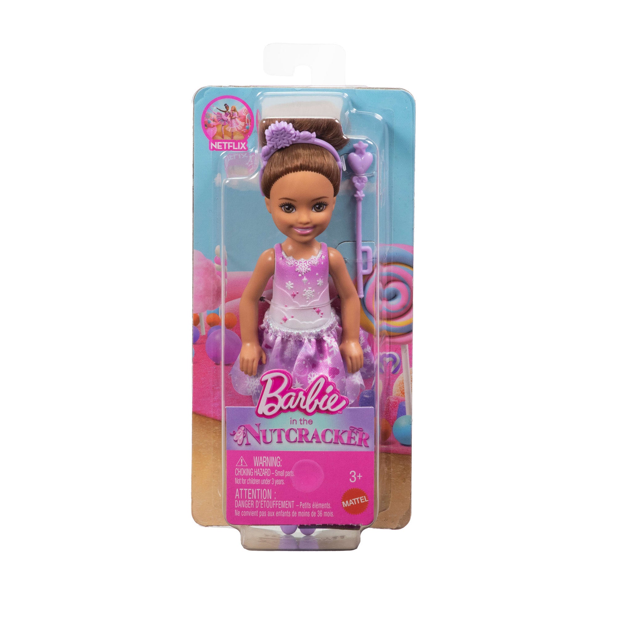 Barbie In The Nutcracker Cheslea Doll - Snow Fairy Brunette