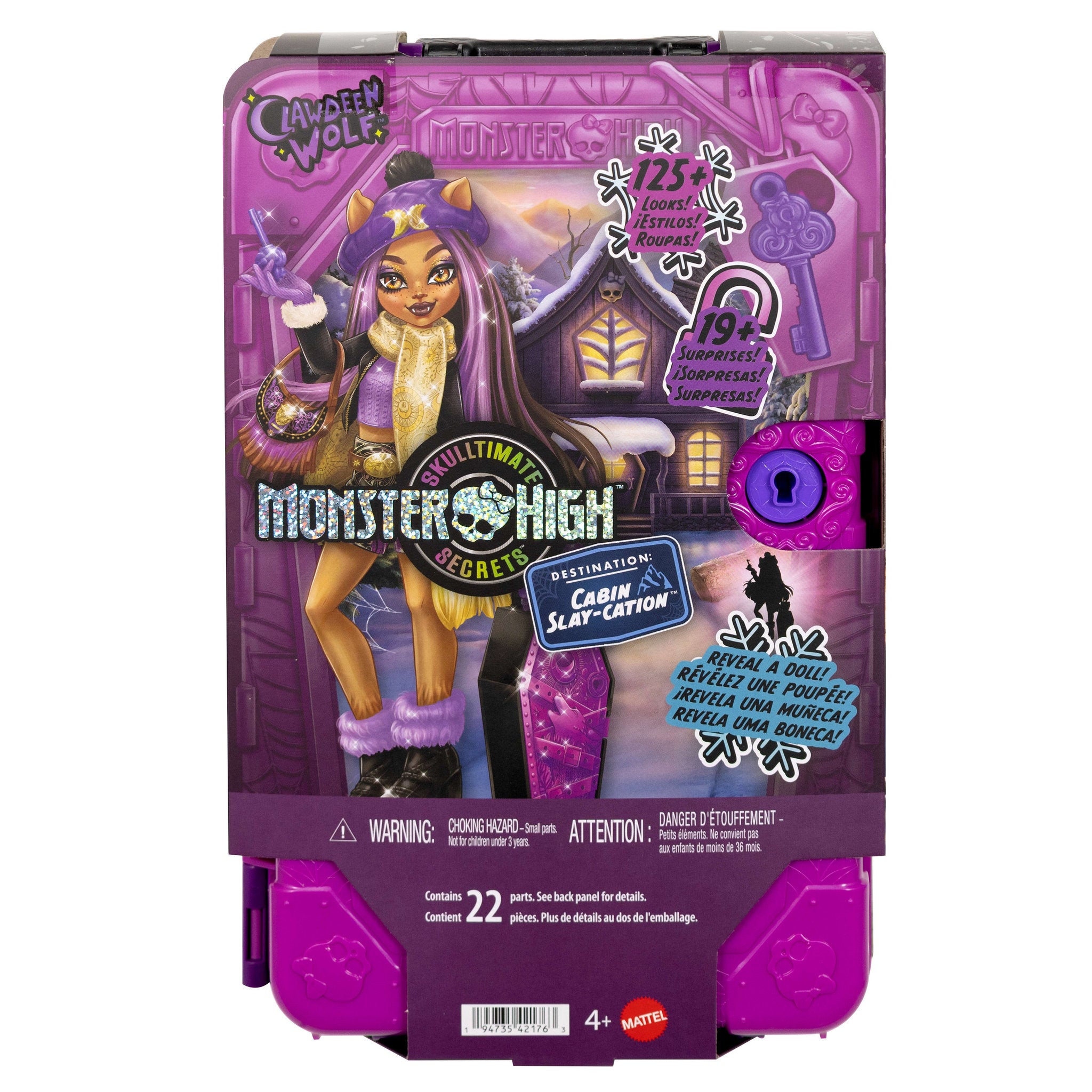 Monster High Skulltimate Secrets Cabin Slay-cation Fashion Doll - Clawdeen Wolf