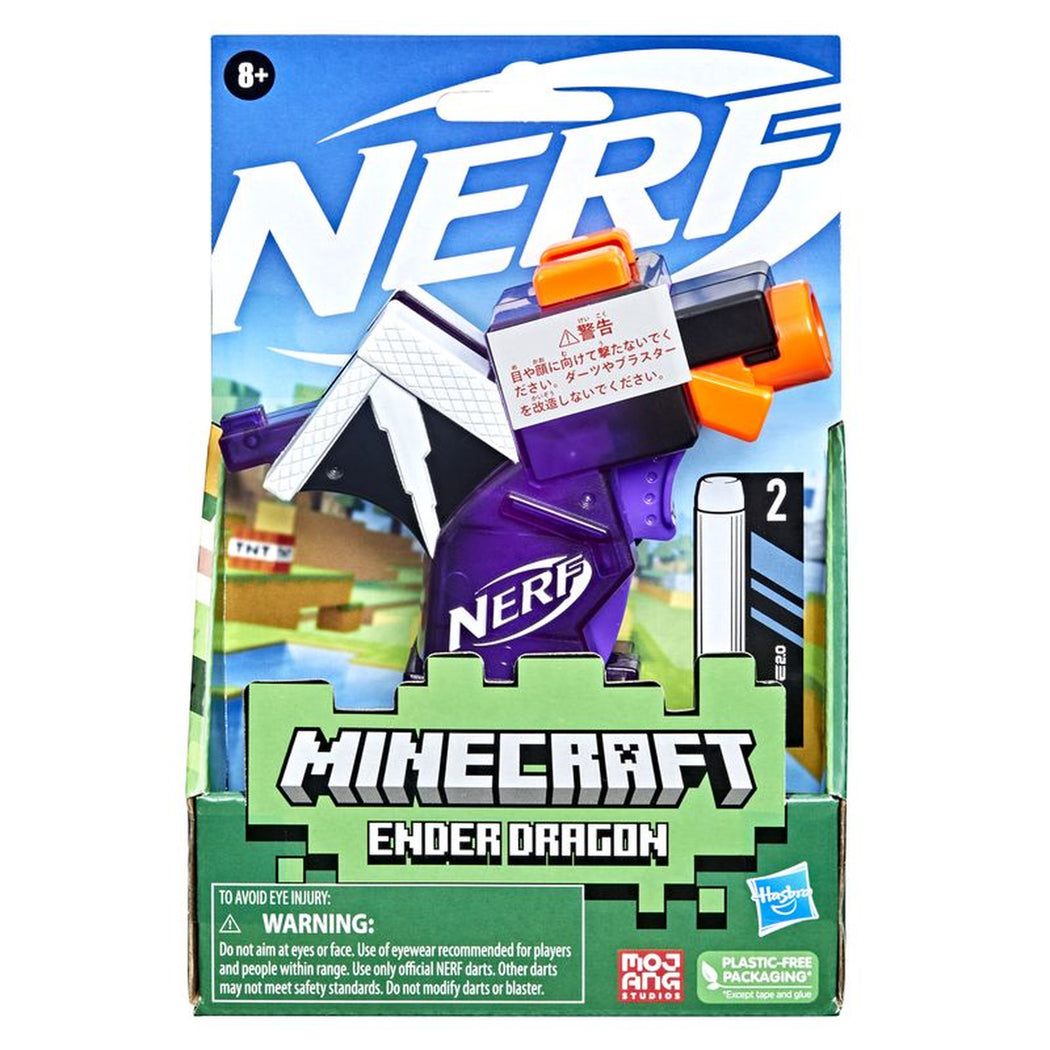 NERF MicroShots Minecraft Mini Blaster - Ender Dragon - 1