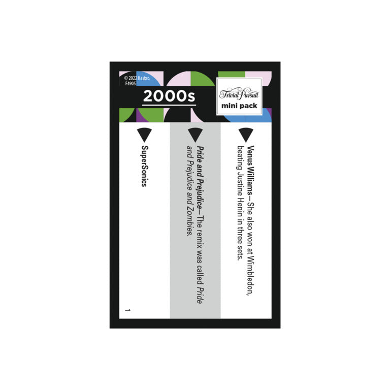 Trivial Pursuit Mini Pack 2000s
