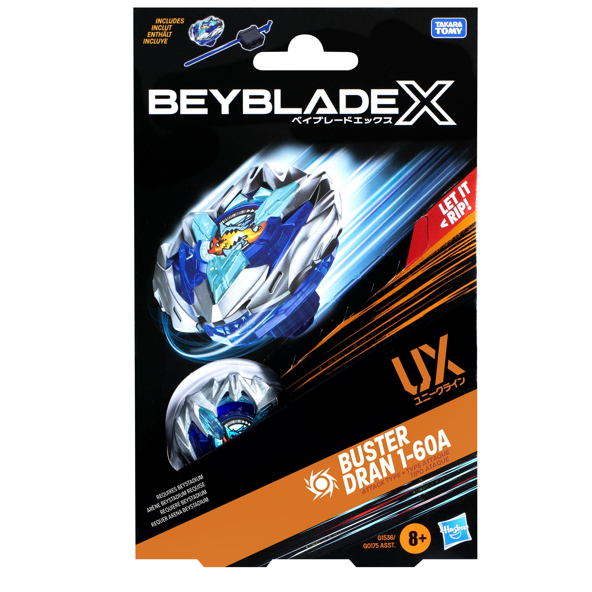 Beyblade X Buster Dran 1-60A UX Starter Pack