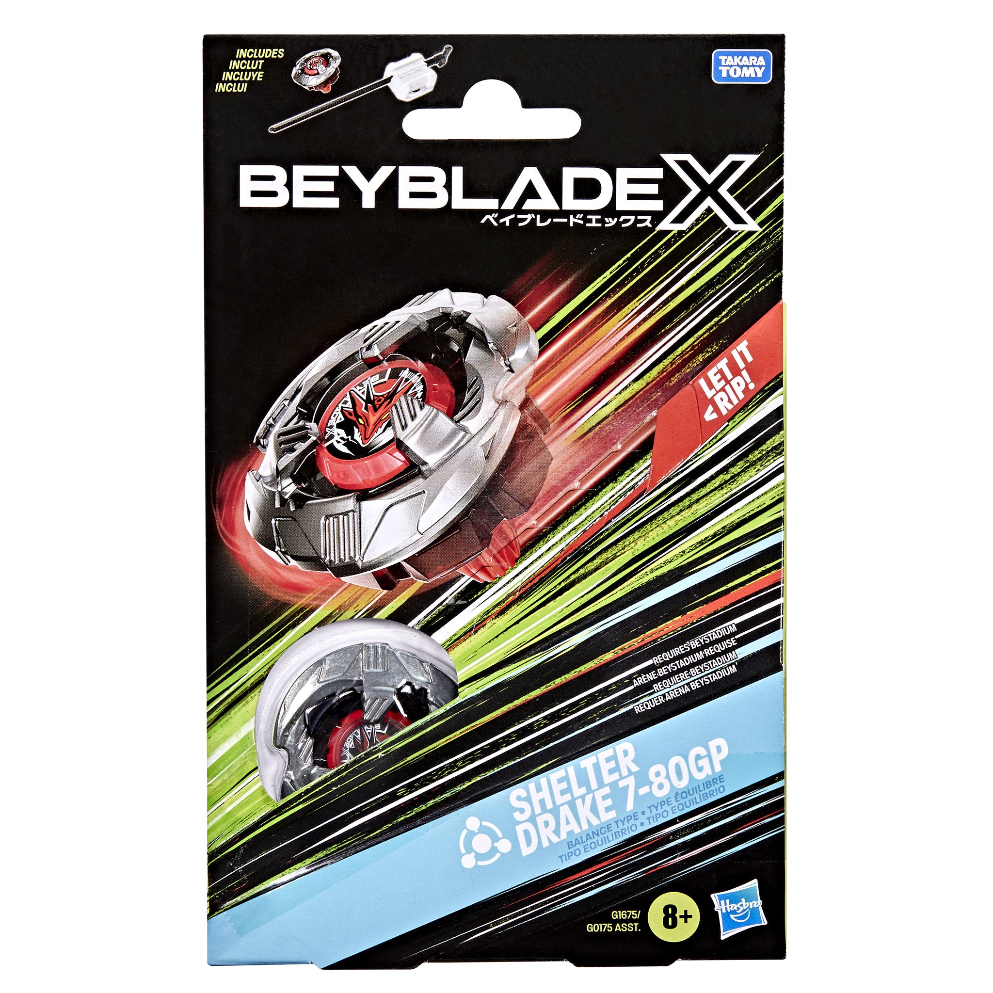 Beyblade X Shelter Drake 7-80GP BX Starter Pack Set