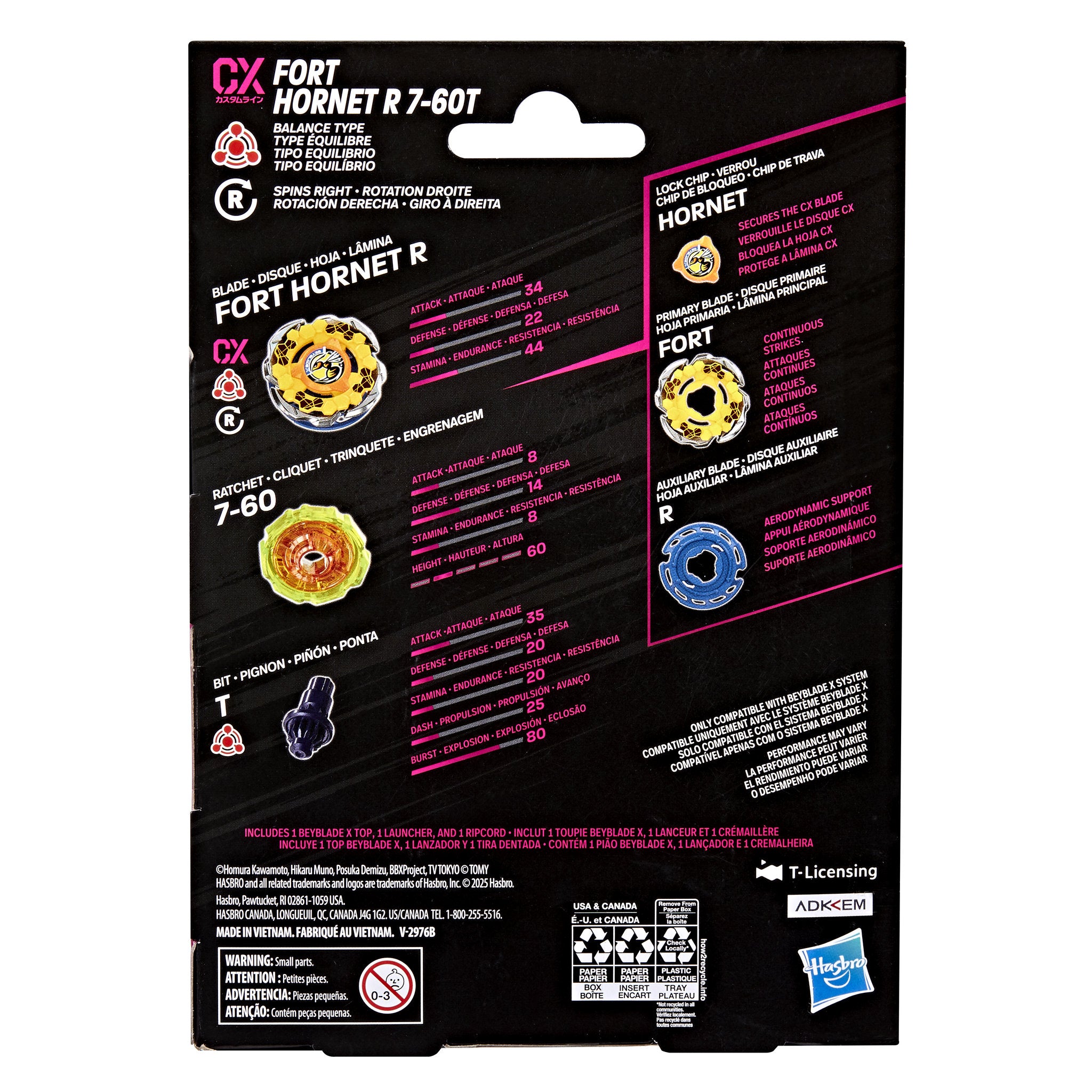 Beyblade X Fort Hornet R 7-60T CX Starter Pack