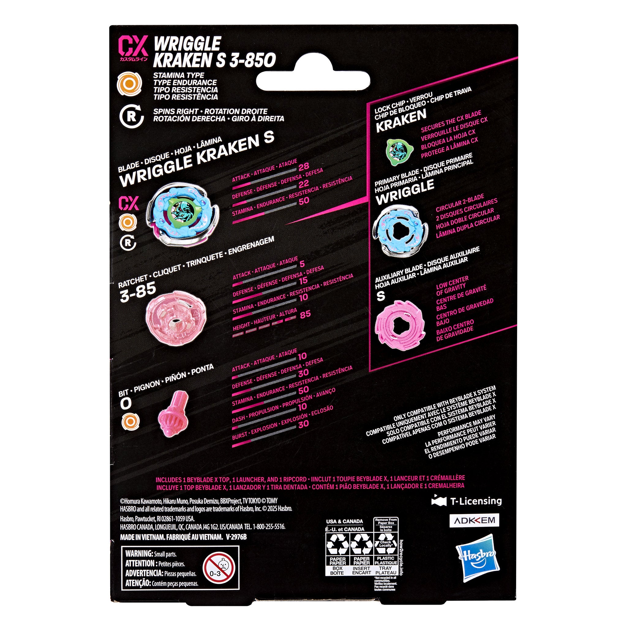 Beyblade X 
Wriggle Kraken S 3-85O CX Starter Pack