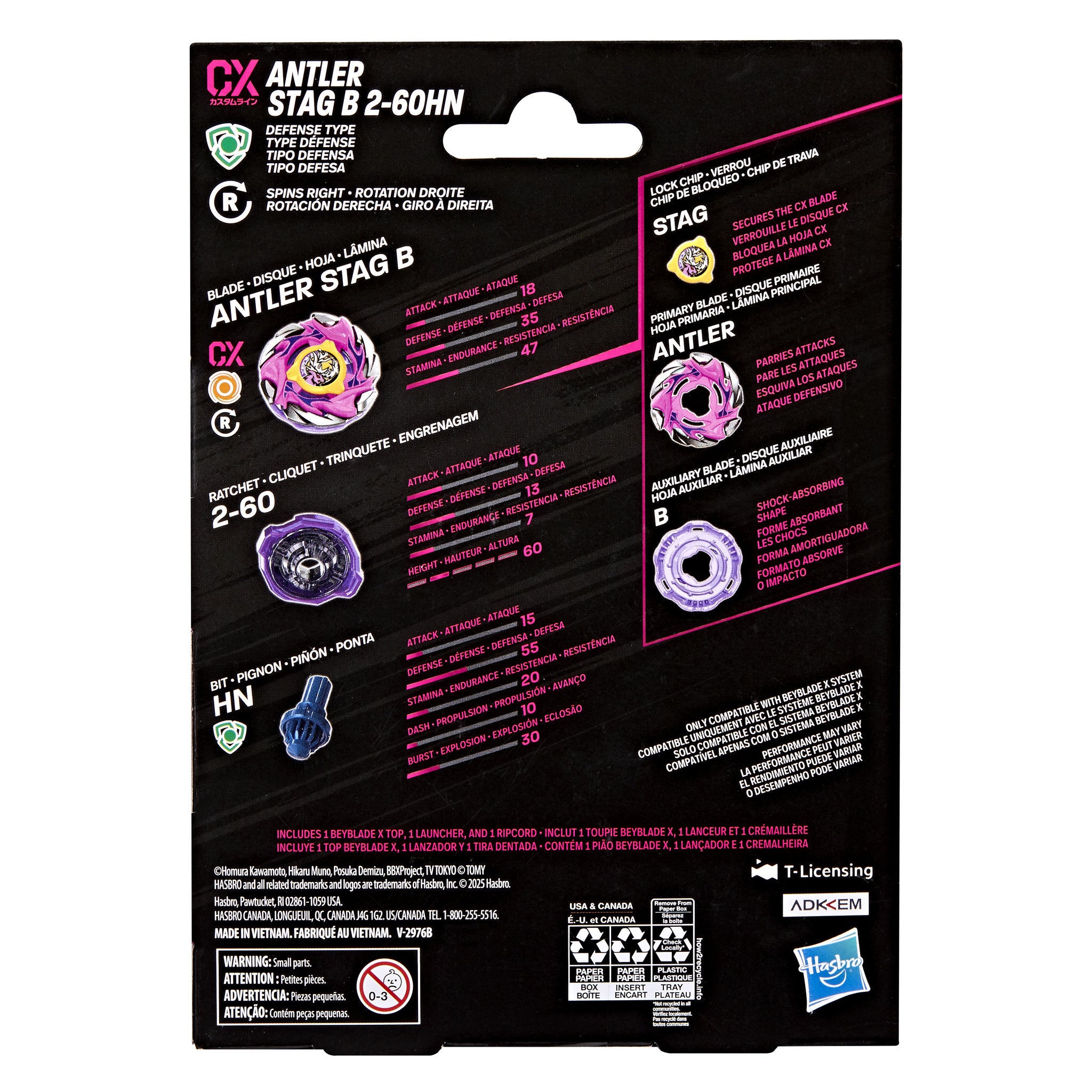 Beyblade X Antler Stag B 2-60HN CX Starter Pack