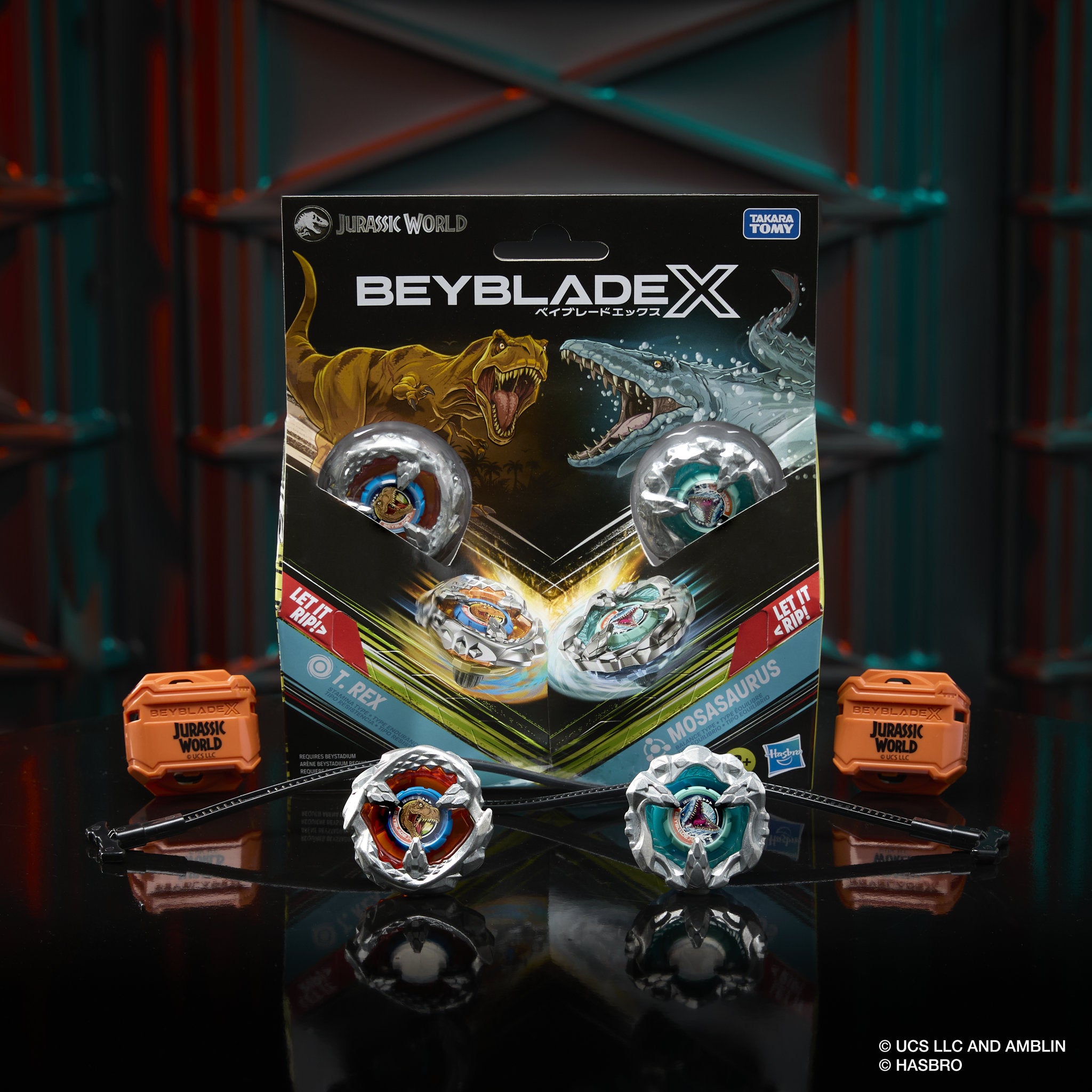 Beyblade X Jurassic World T-Rex & Mosasaurus