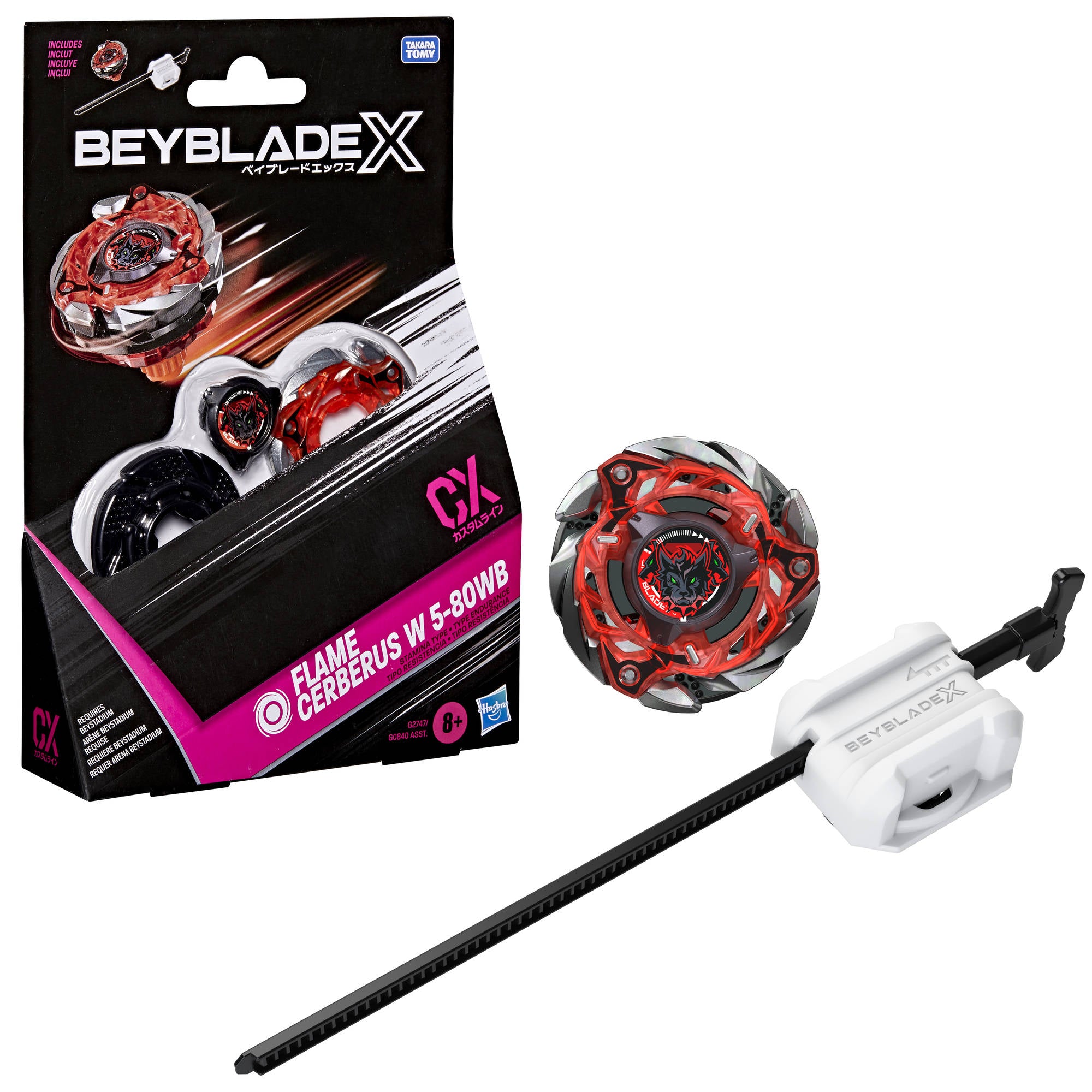 Beyblade X Flame Cerberus W 5-80WB CX Starter Pack