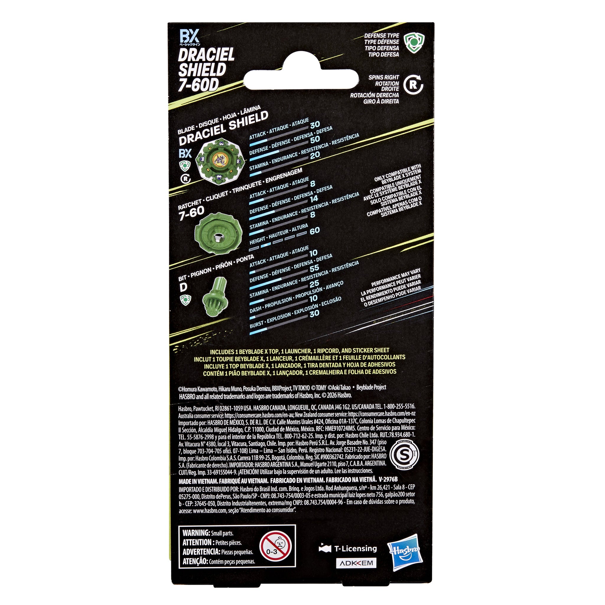 Beyblade X X-Over Project Draciel Shield 7-60D Starter Pack Set - Toyworld Australia