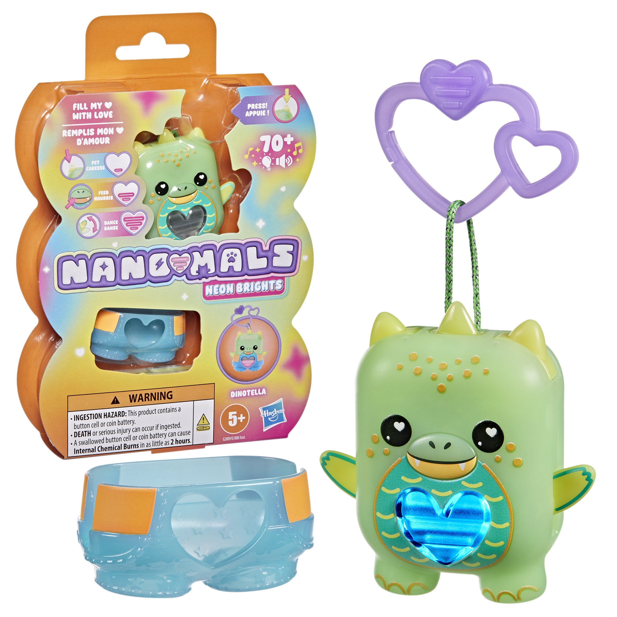 Nano-Mals Neon Brights - Dinotella the Dinosaur