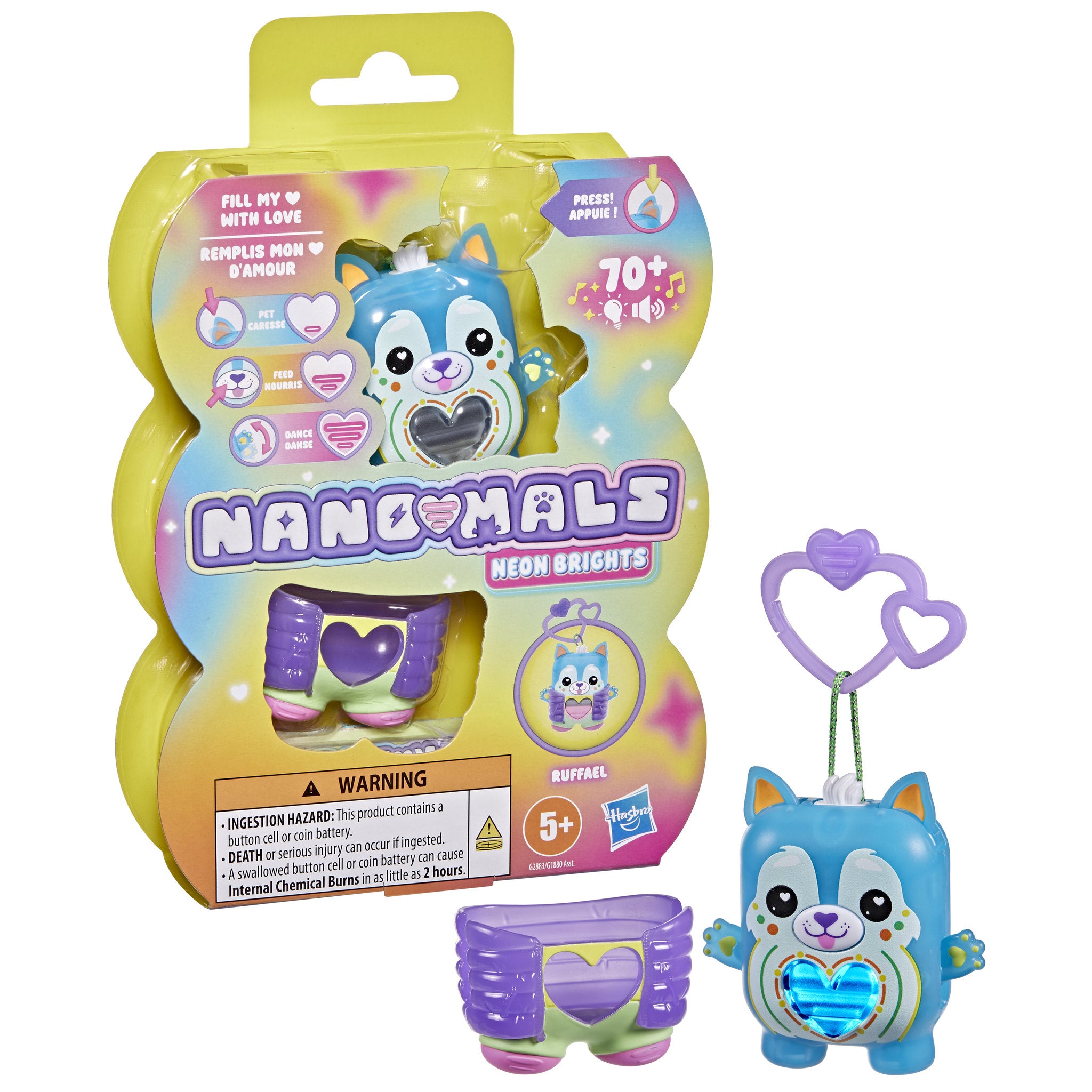 Nano-Mals Neon Brights - Ruffael the Husky Dog