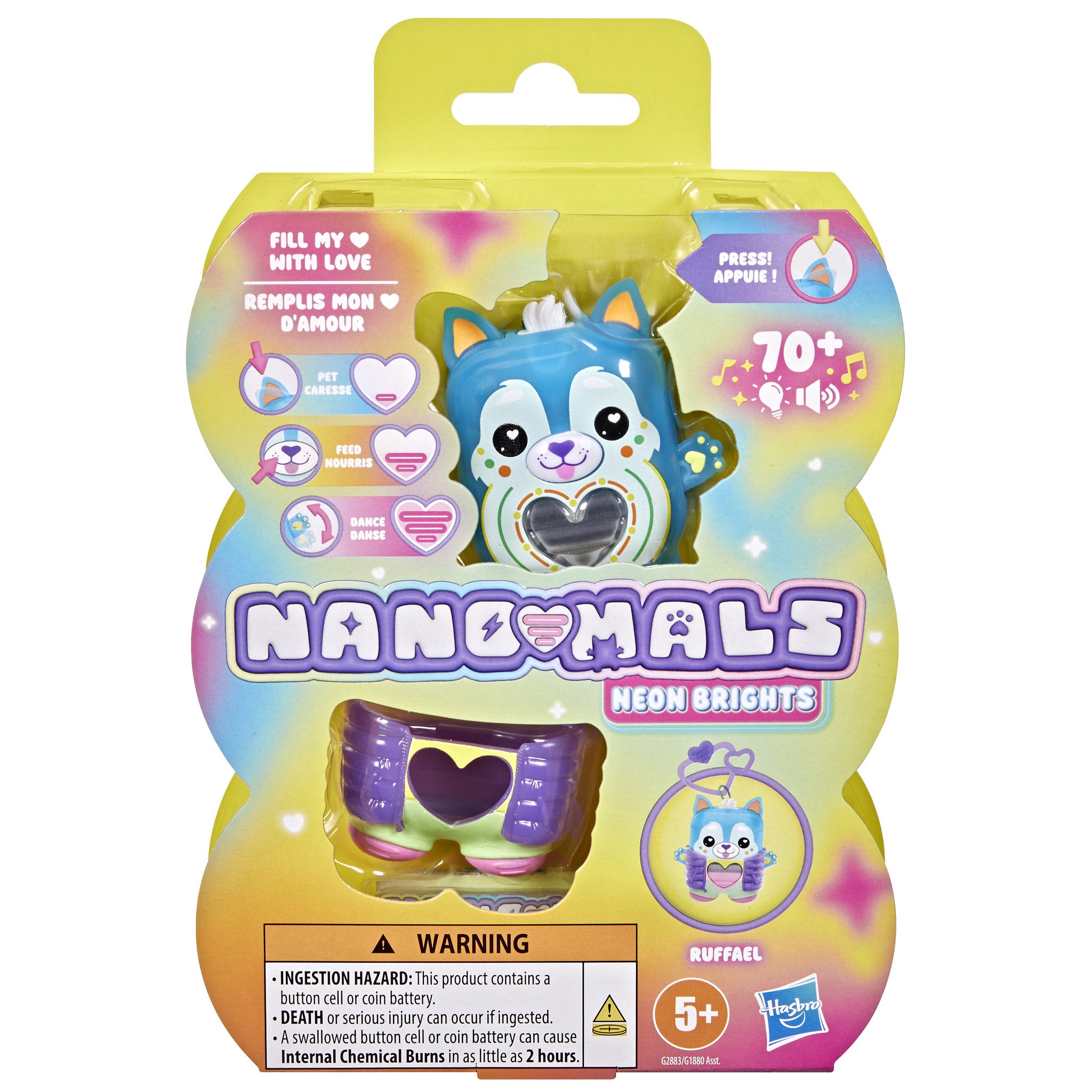 Nano-Mals Neon Brights - Ruffael the Husky Dog