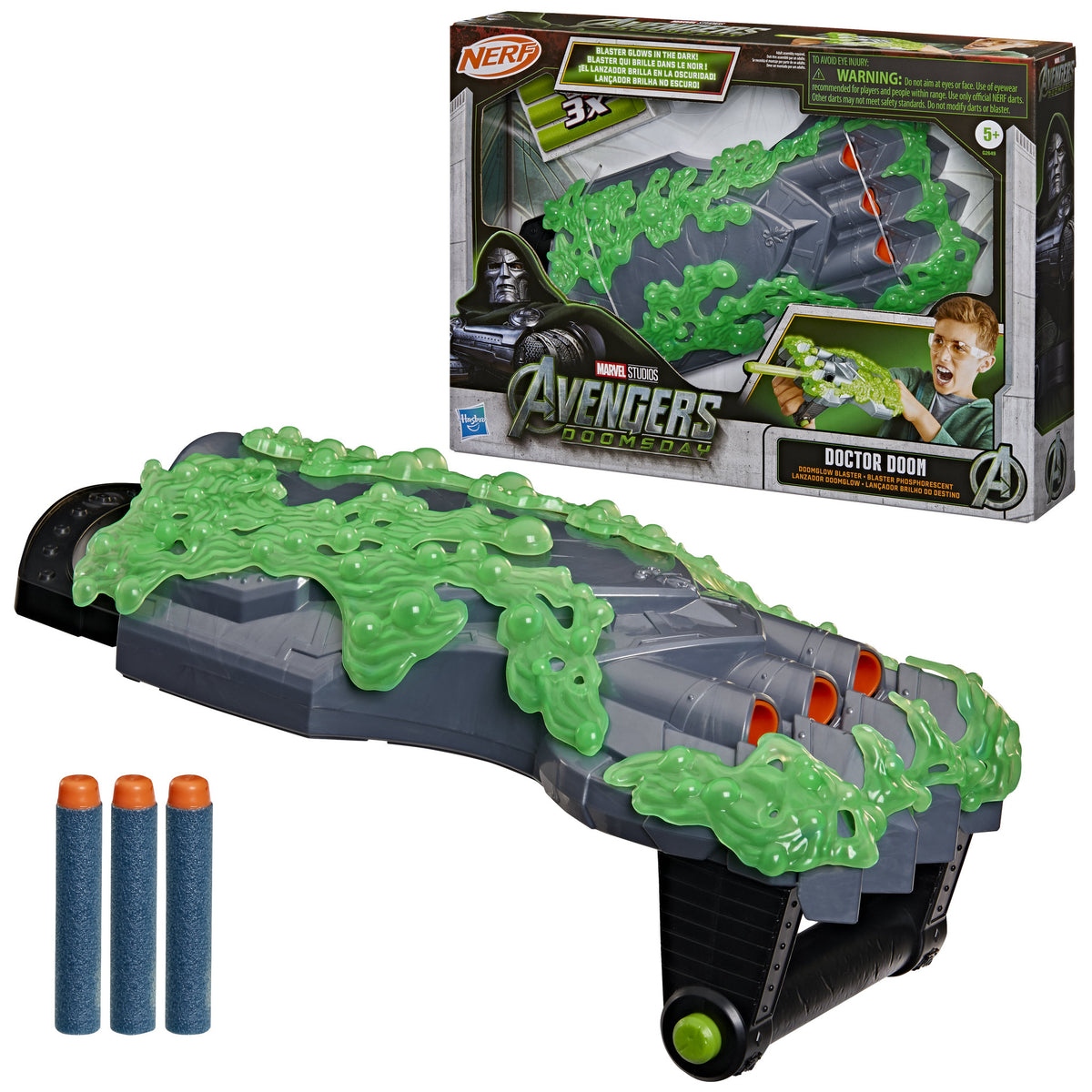 NERF Marvel Studios Avengers Doomsday Doctor Doom Doomglow Blaster