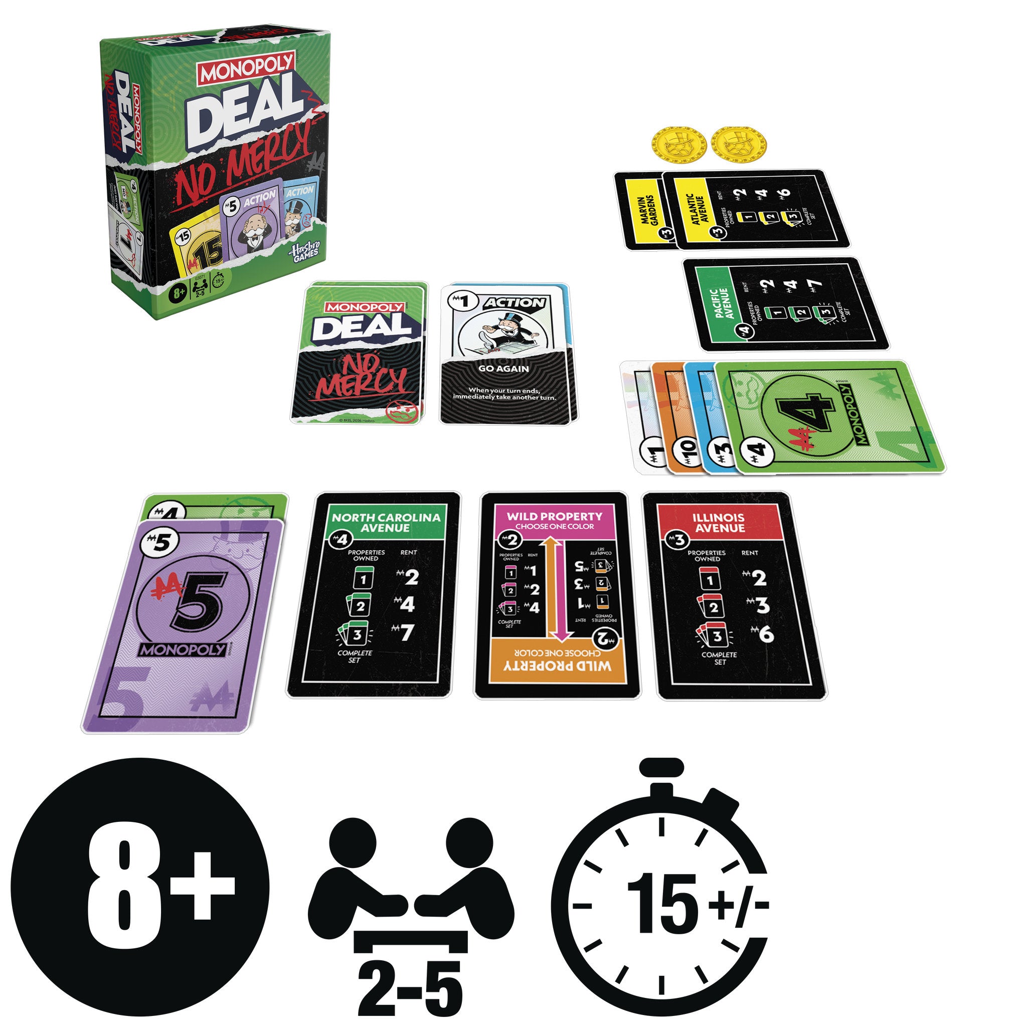 Monopoly Deal No Mercy Card Game