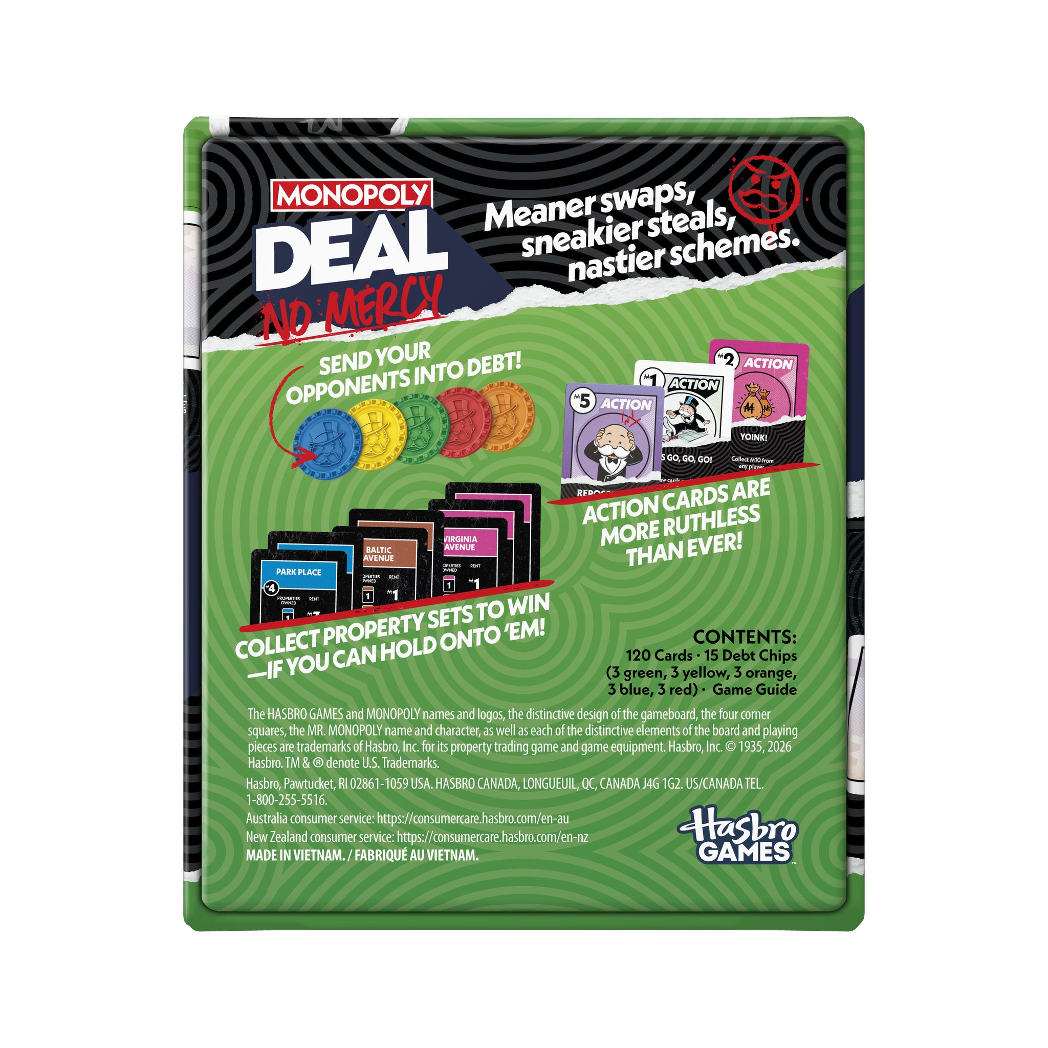 Monopoly Deal No Mercy Card Game