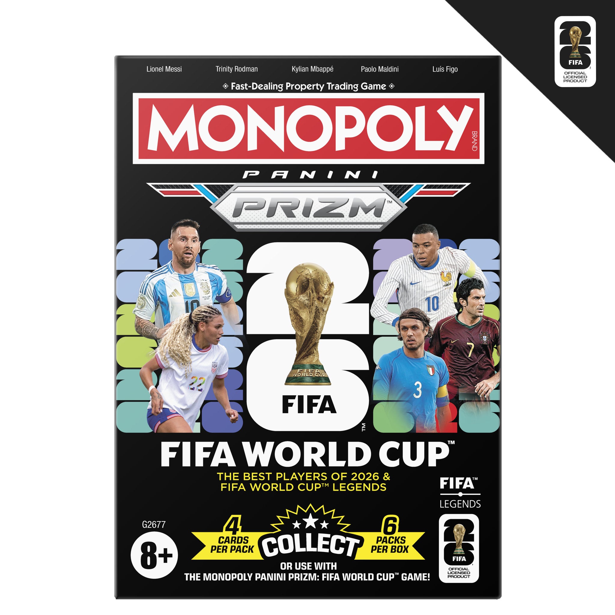 Monopoly Panini Prizm: FIFA World Cup Trading Cards Booster Pack