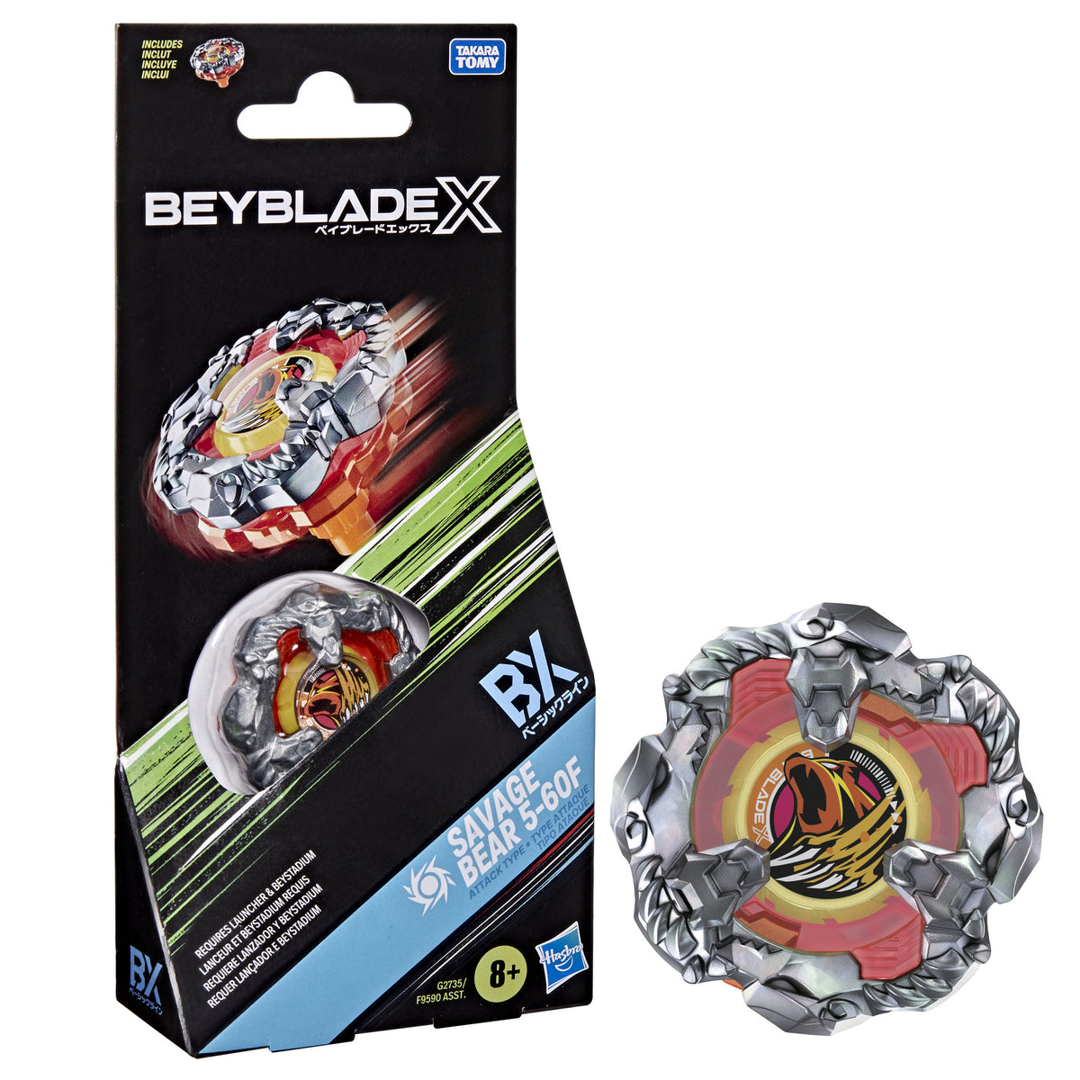 Beyblade X Single Top Bear 5-60F Booster Pack