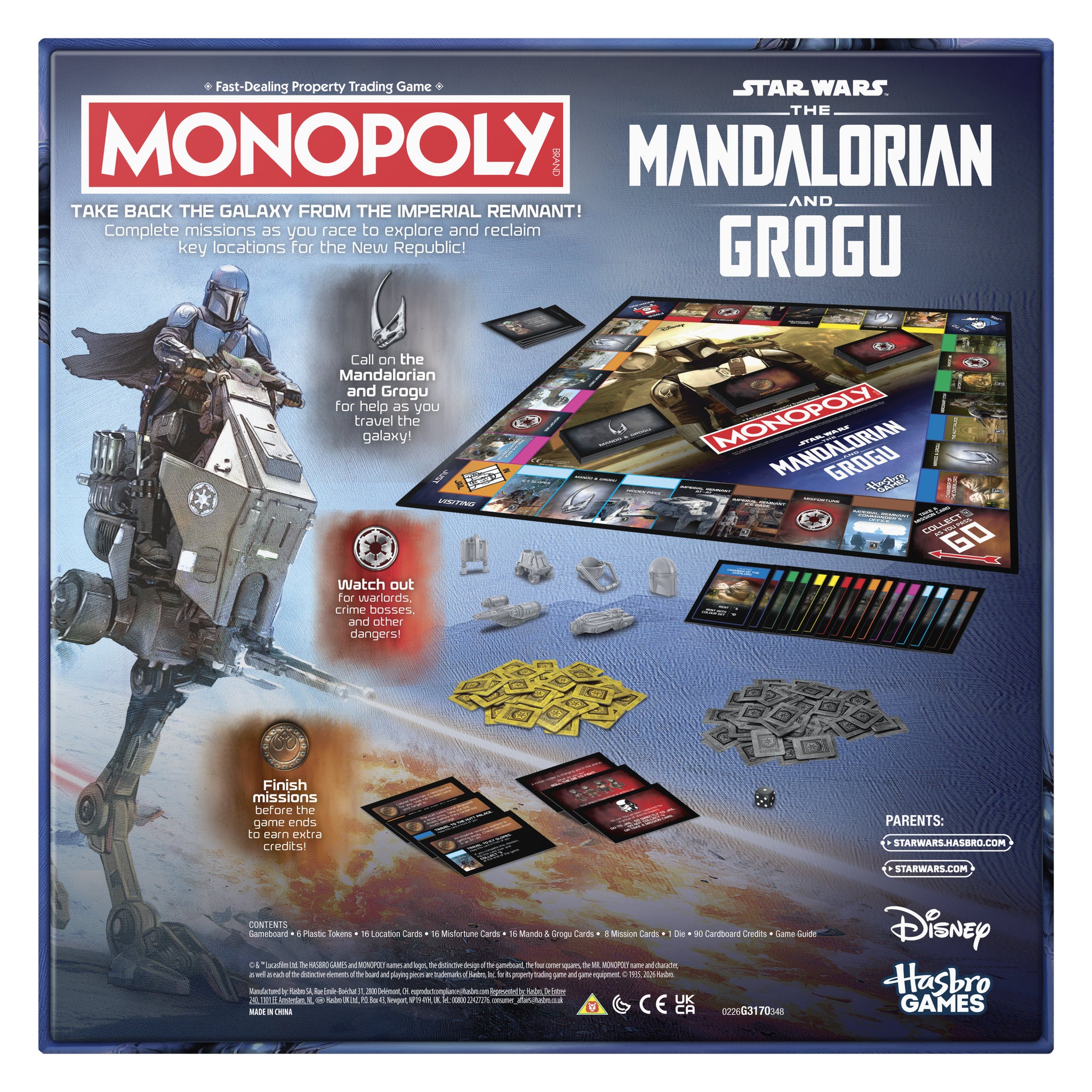 Monopoly Star Wars The Mandalorian and Grogu