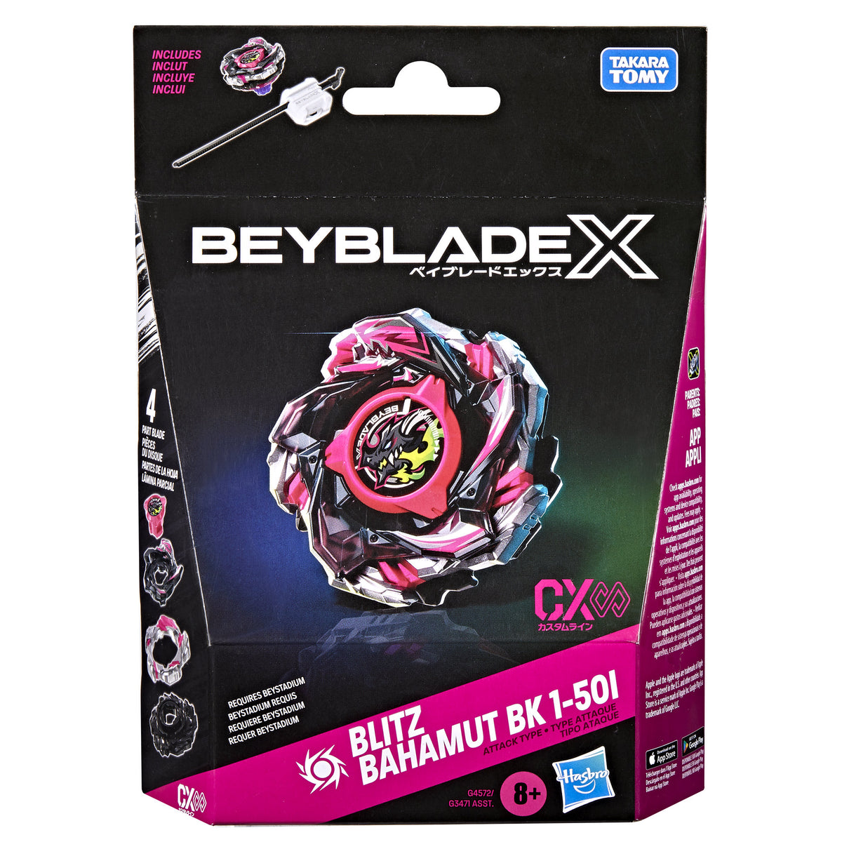 Beyblade X CX Infinity Blitz Bahamut BK 1-50I Starter Pack Set