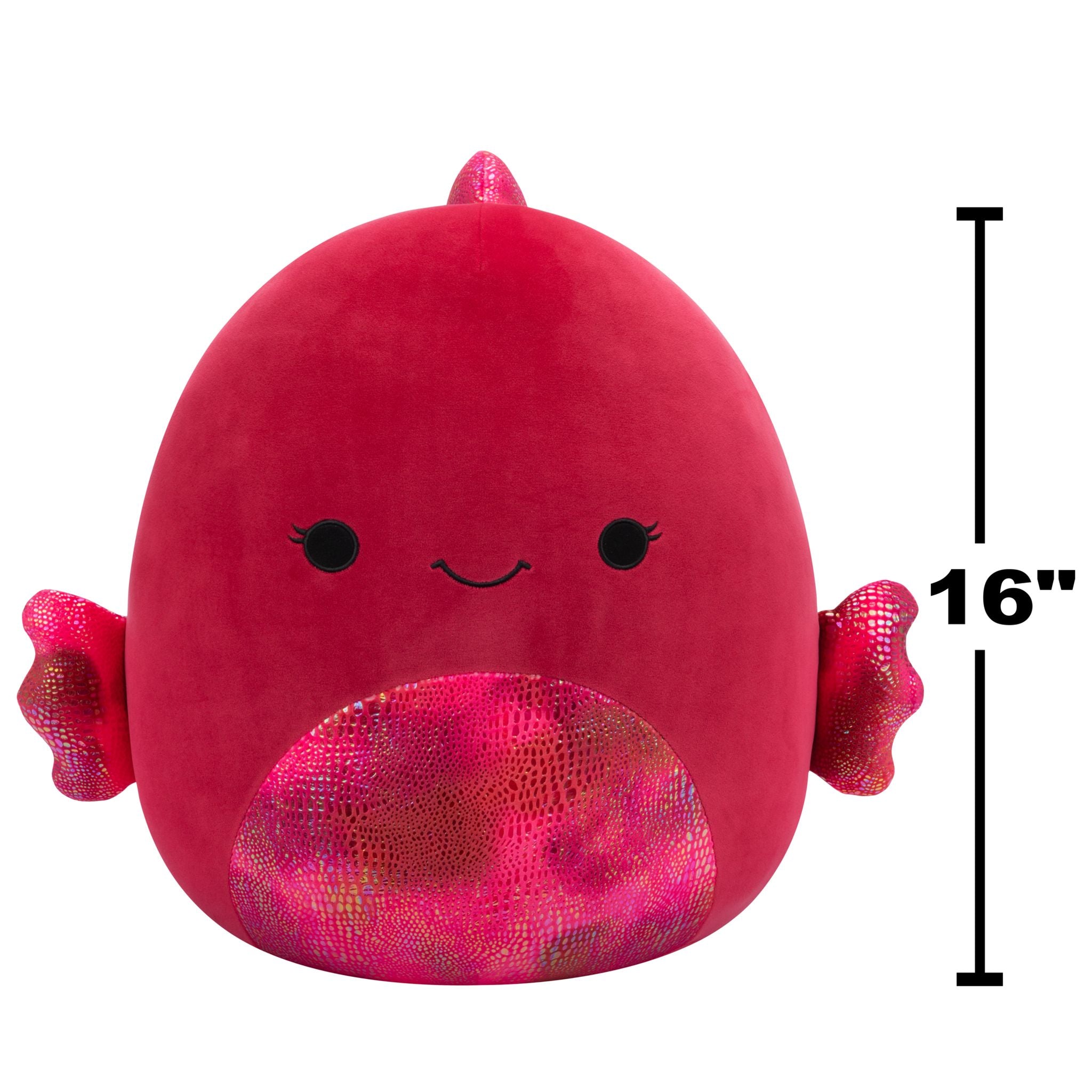 Squishmallows 16 Inch Plush Barella Raspberry Betta Fish