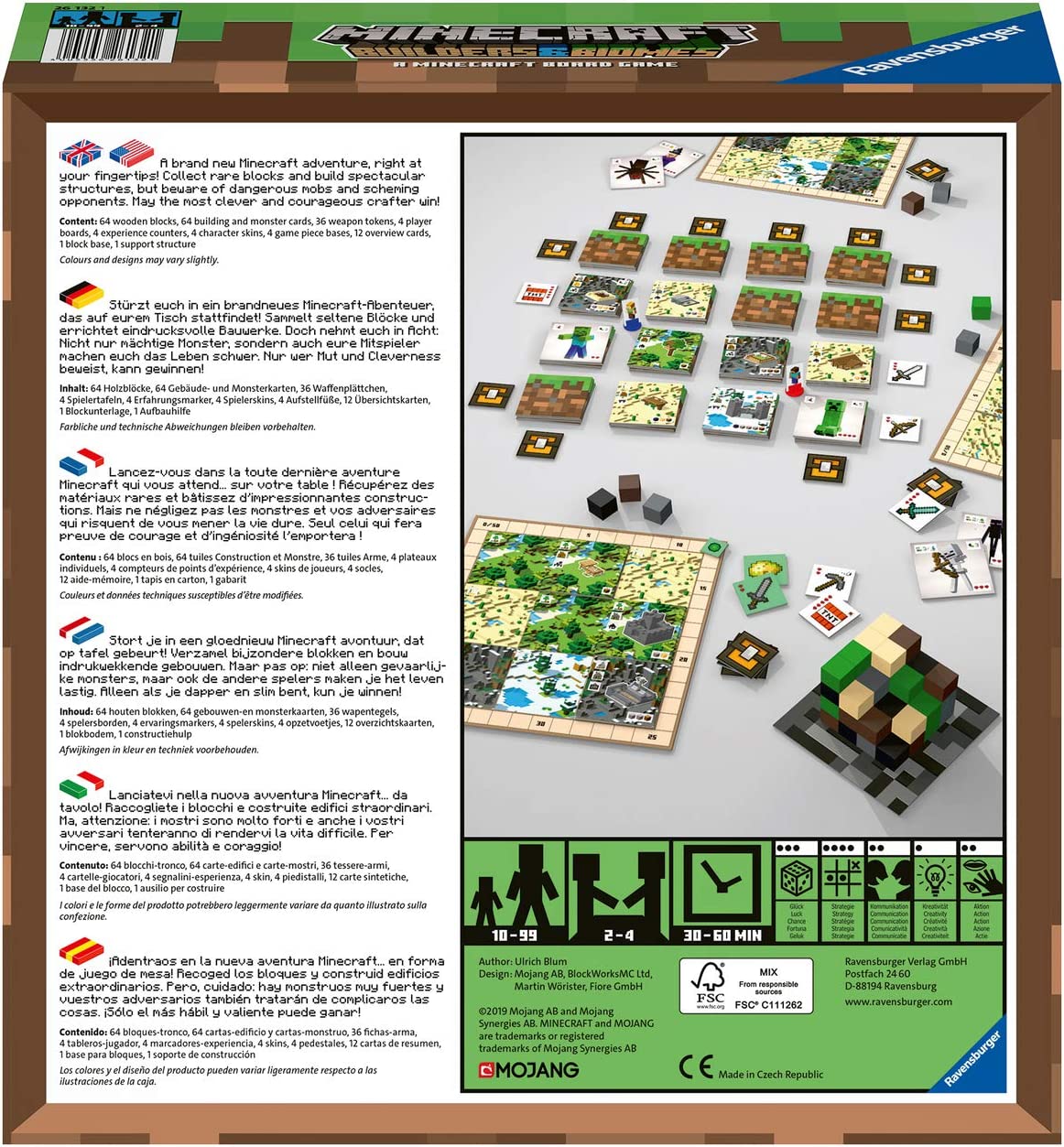 Ravensburger Minecraft Builders & Biomes Board Game