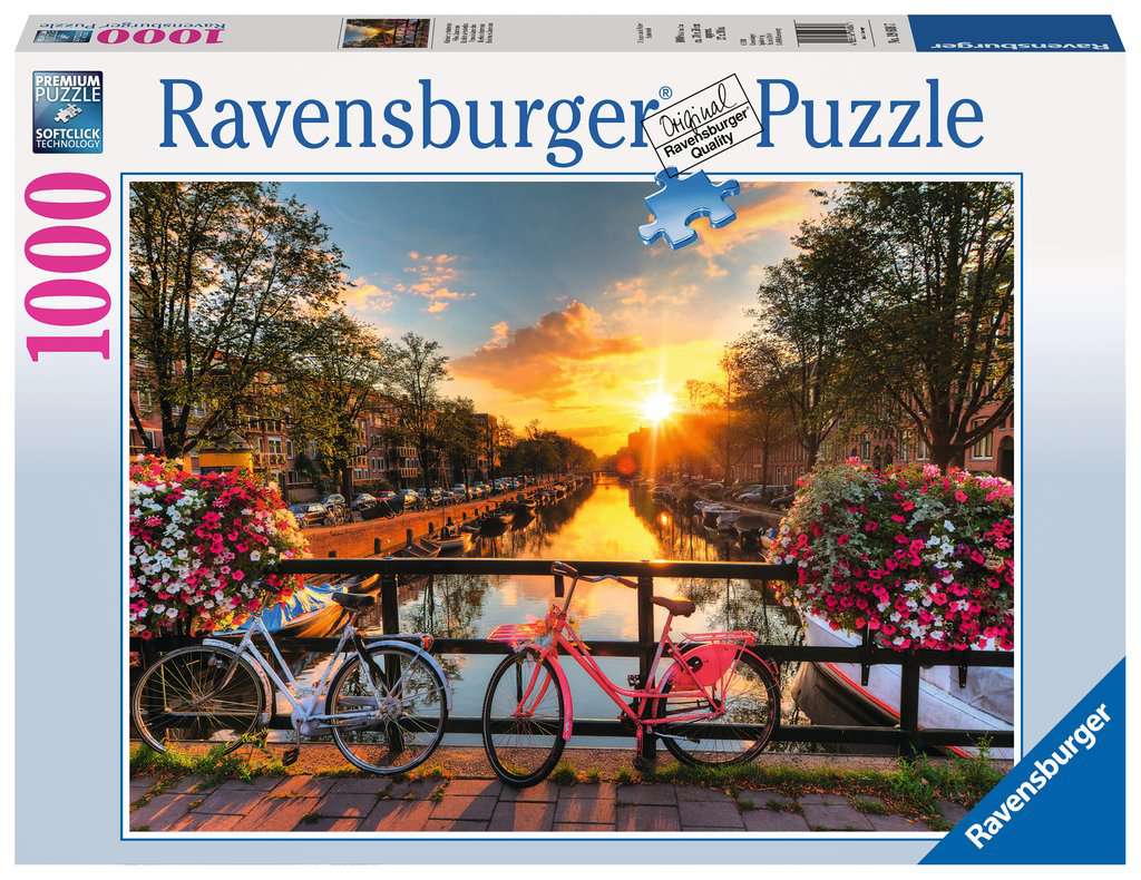 RAVENSBURGER BICYCLES IN AMSTERDAM PUZZLE 1000PIECE