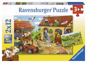 Ravensburger Working On The Farm 2x12 Piece - Toyworld Australia
