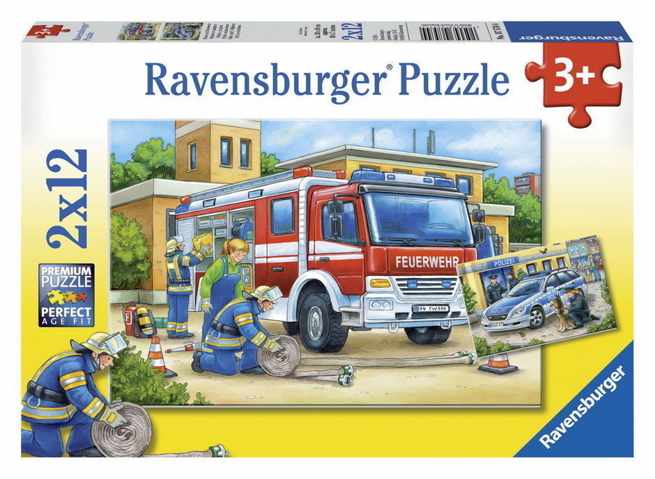 Ravensburger Police And Firefighters 2x12 Piece