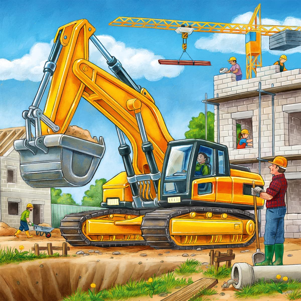 Ravensburger Construction Vehicle 3x49 Piece - Toyworld Australia