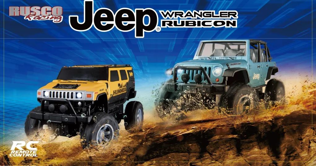 RUSCO RACING 1:20 REMOTE CONTROL JEEP WRANGLER & HUMMER H2 ASSORTED STYLES
