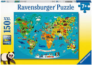 Ravensburger Animal World Map 150 Piece