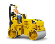 Bruder Compact Construction Vehicle - CAT Asphalt Drum Compactor - Toyworld Aus