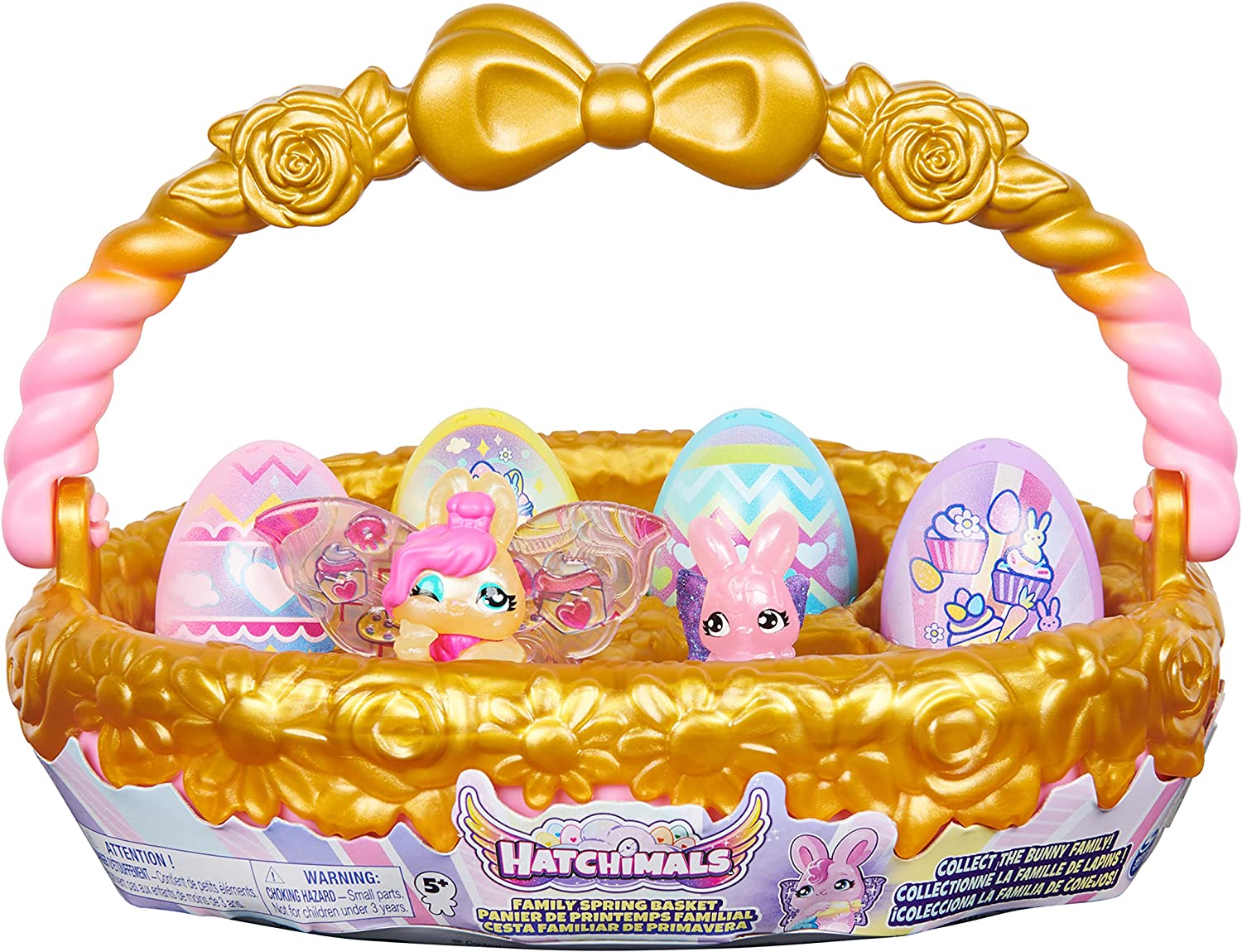 Hatchimals Family Spring fashion Basket Gold - Main Image