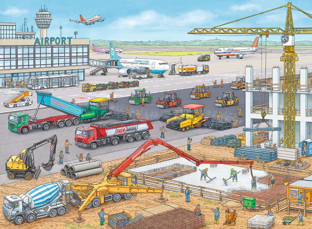 Ravensburger Airport Construction Site 100 Piece