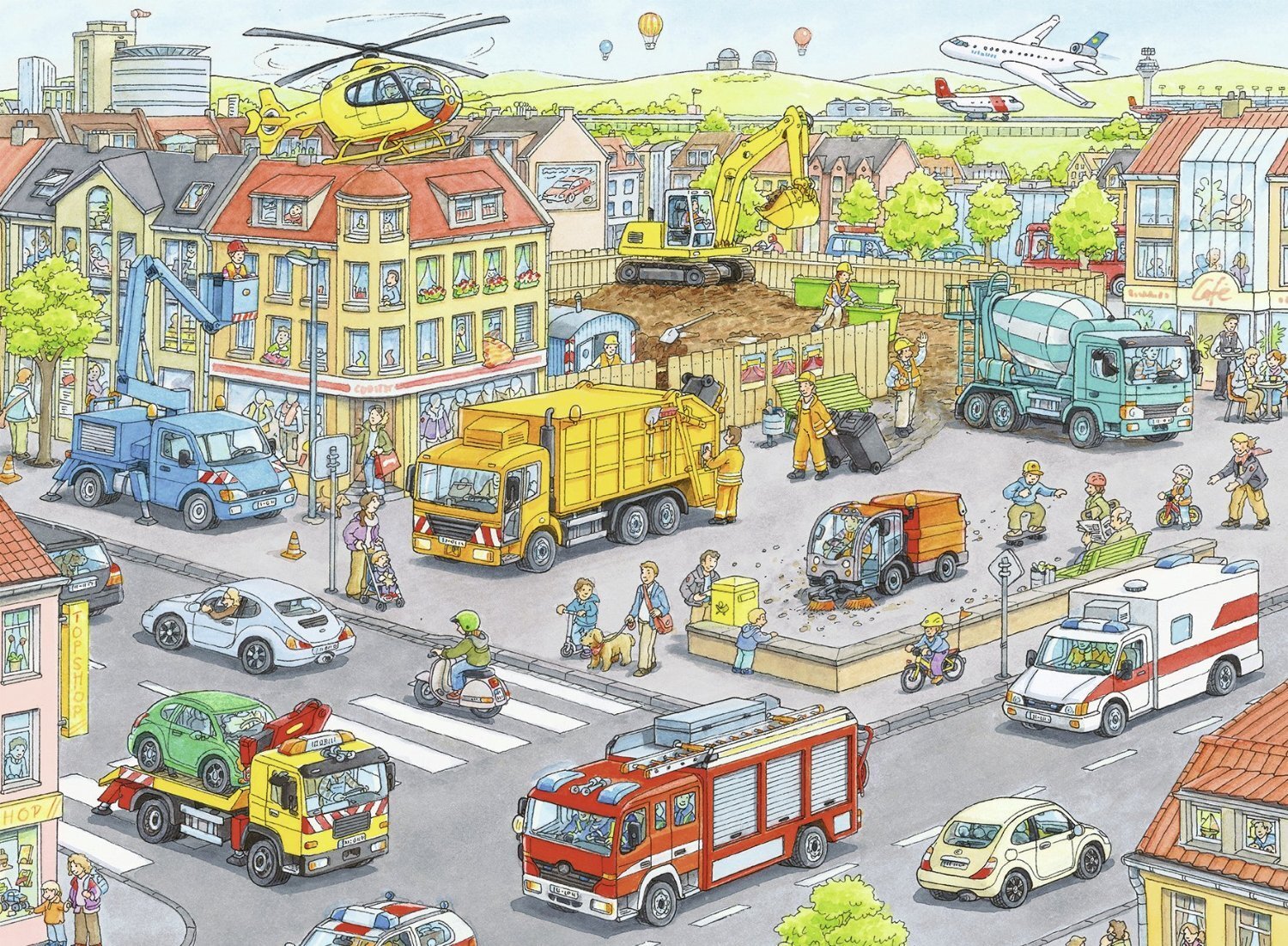 Ravensburger Vehicles In The City 100 Piece - Toyworld Australia
