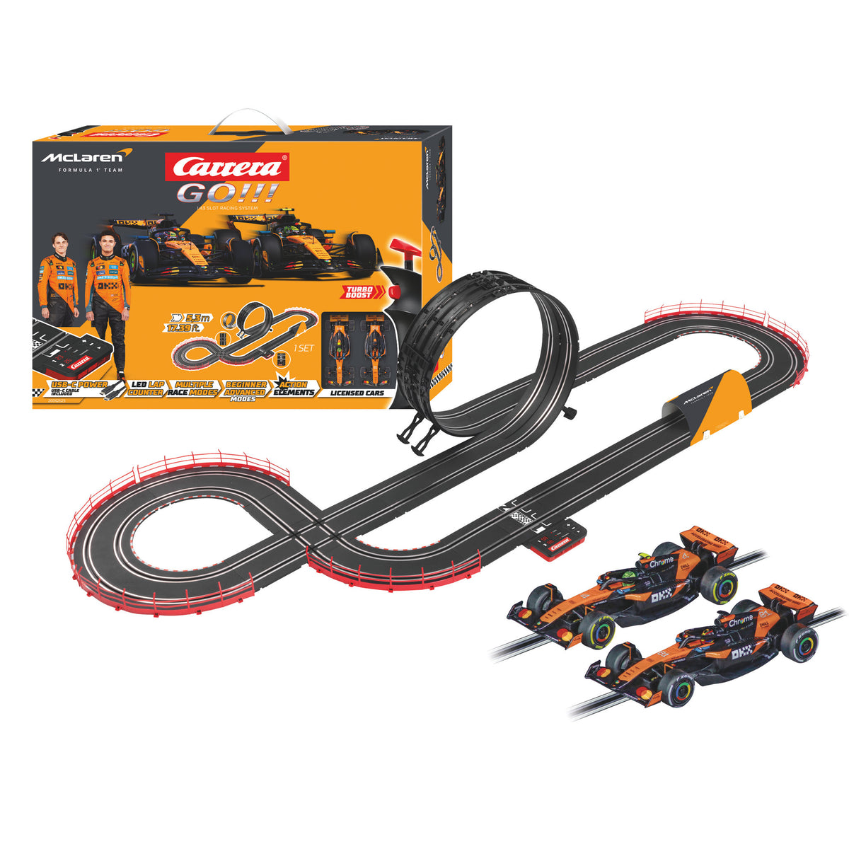 Carrera GO!!! McLaren Racing Slot Car Set