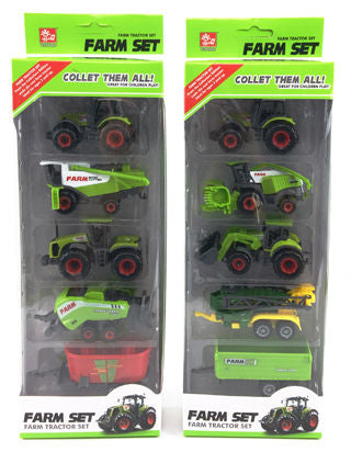 5 Piece Die-Cast Farm Vehicle Set Assorted