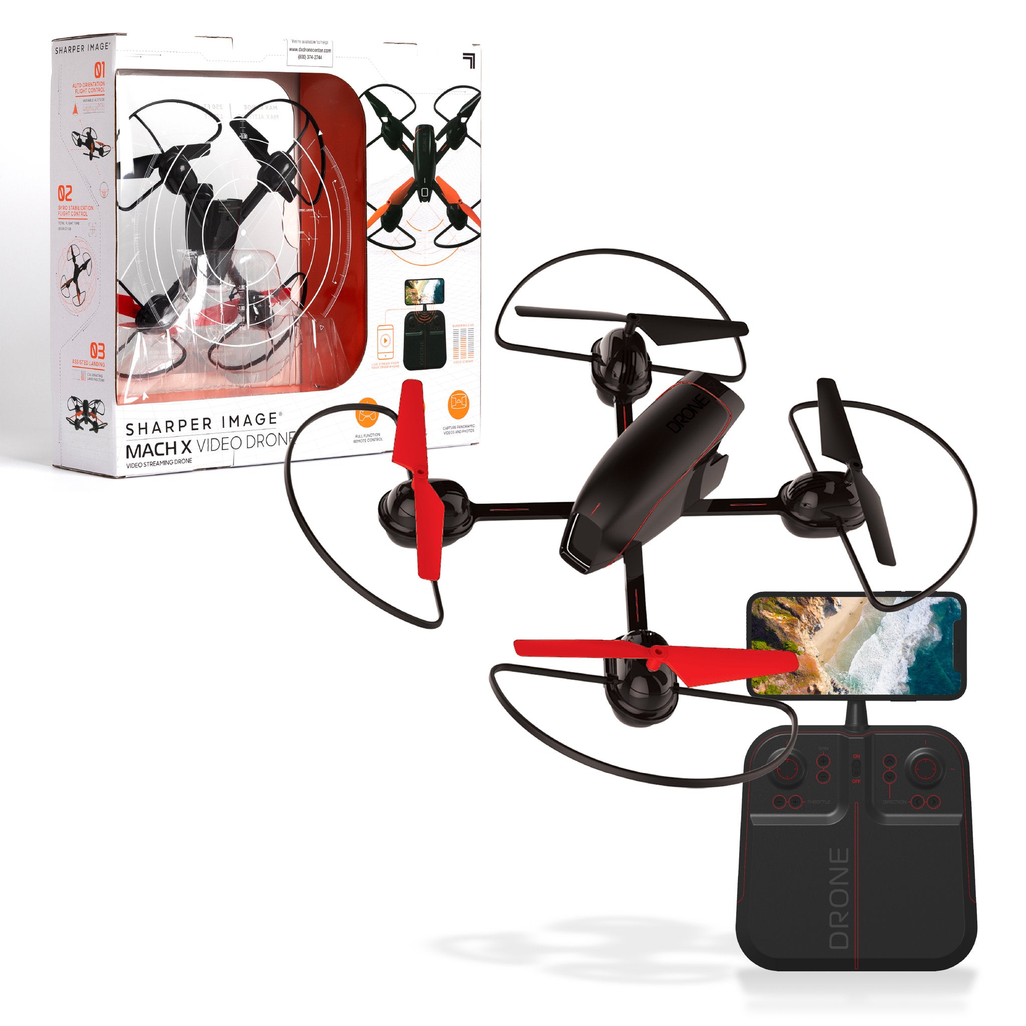 Sharper Image 10 Inch Mach X Video Drone