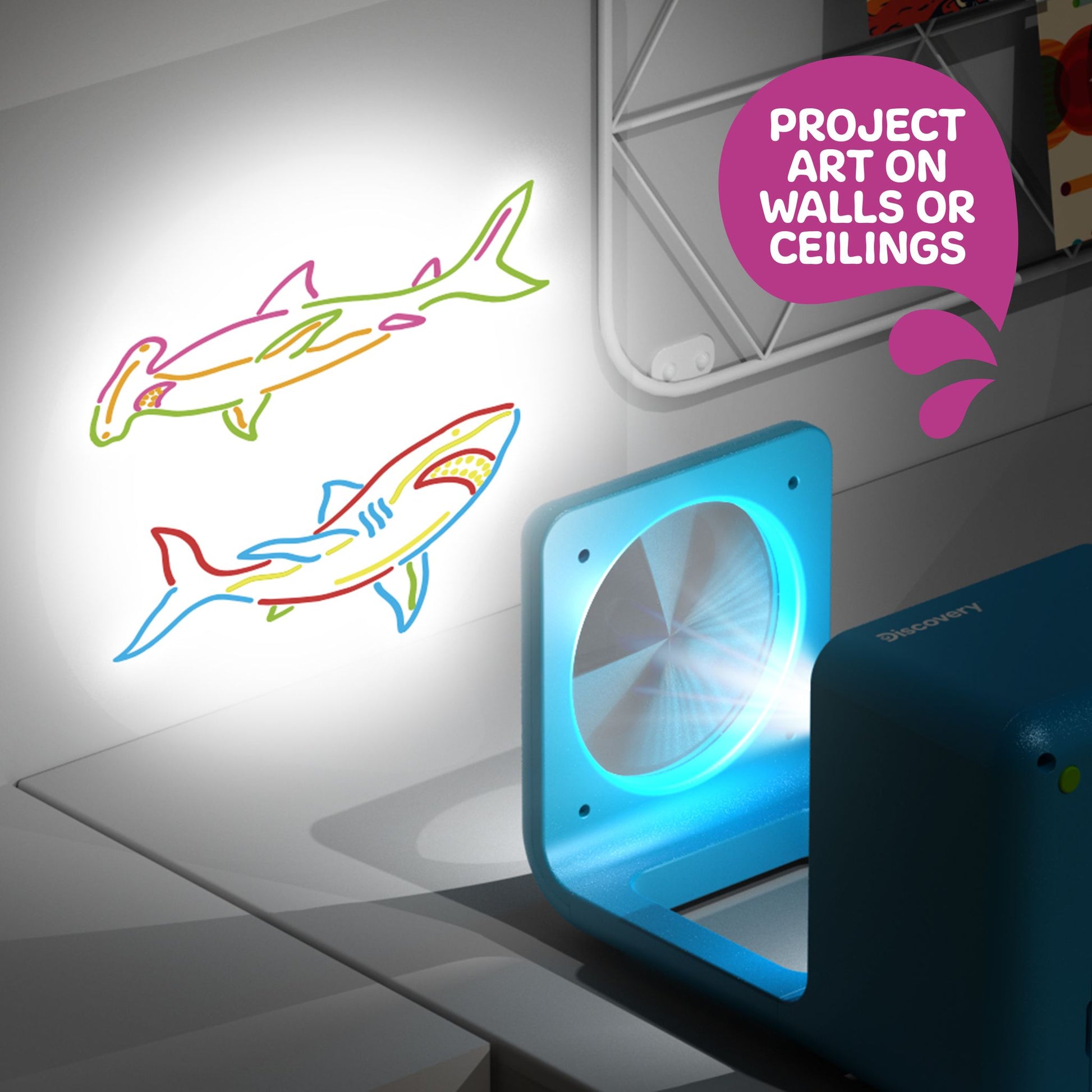 Discovery Doodle Projector Light Art Station - Toyworld Australia
