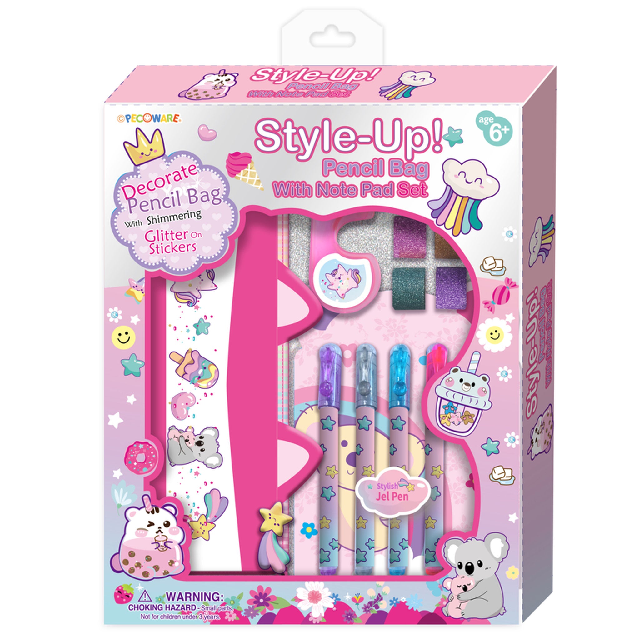 Style-Up Pencil Bag With Notepad Set