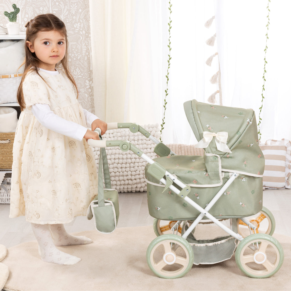 Bayer Trendy Doll Pram Soft Sage Green
