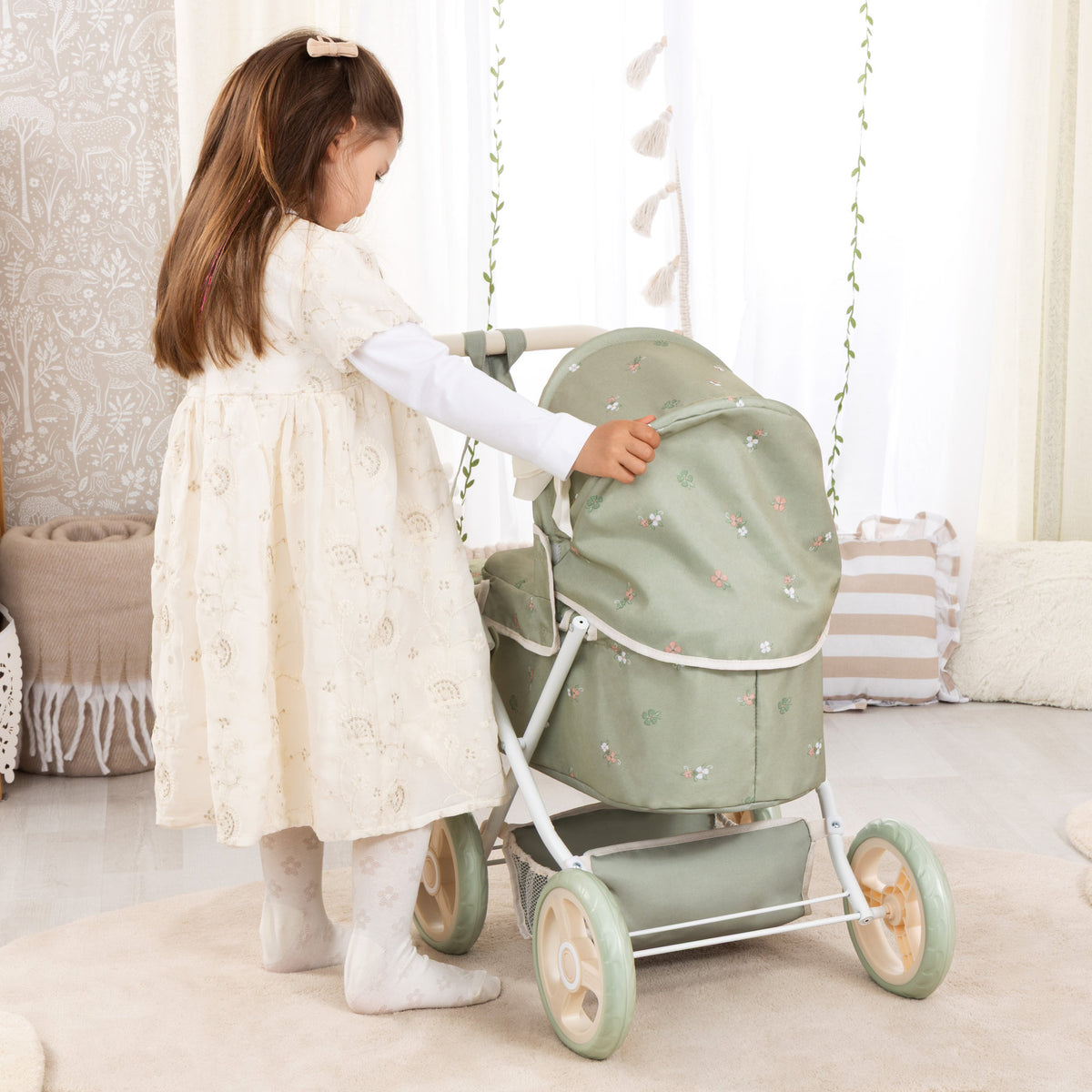 Bayer Trendy Doll Pram Soft Sage Green