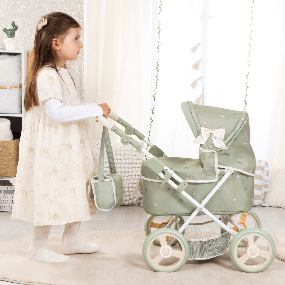 Bayer Trendy Doll Pram Soft Sage Green