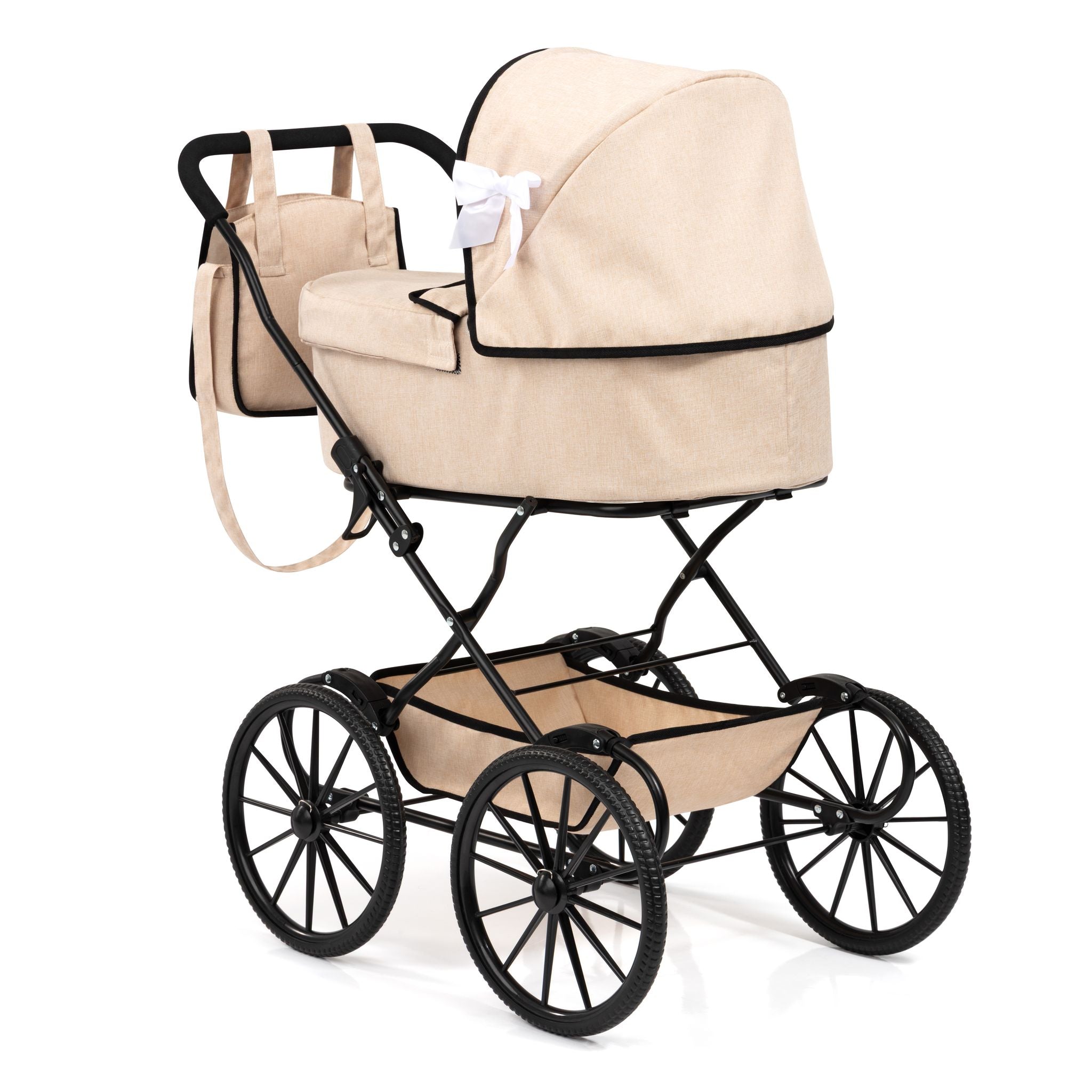 Bayer Xeo Classic Doll Pram Beige - Toyworld Australia