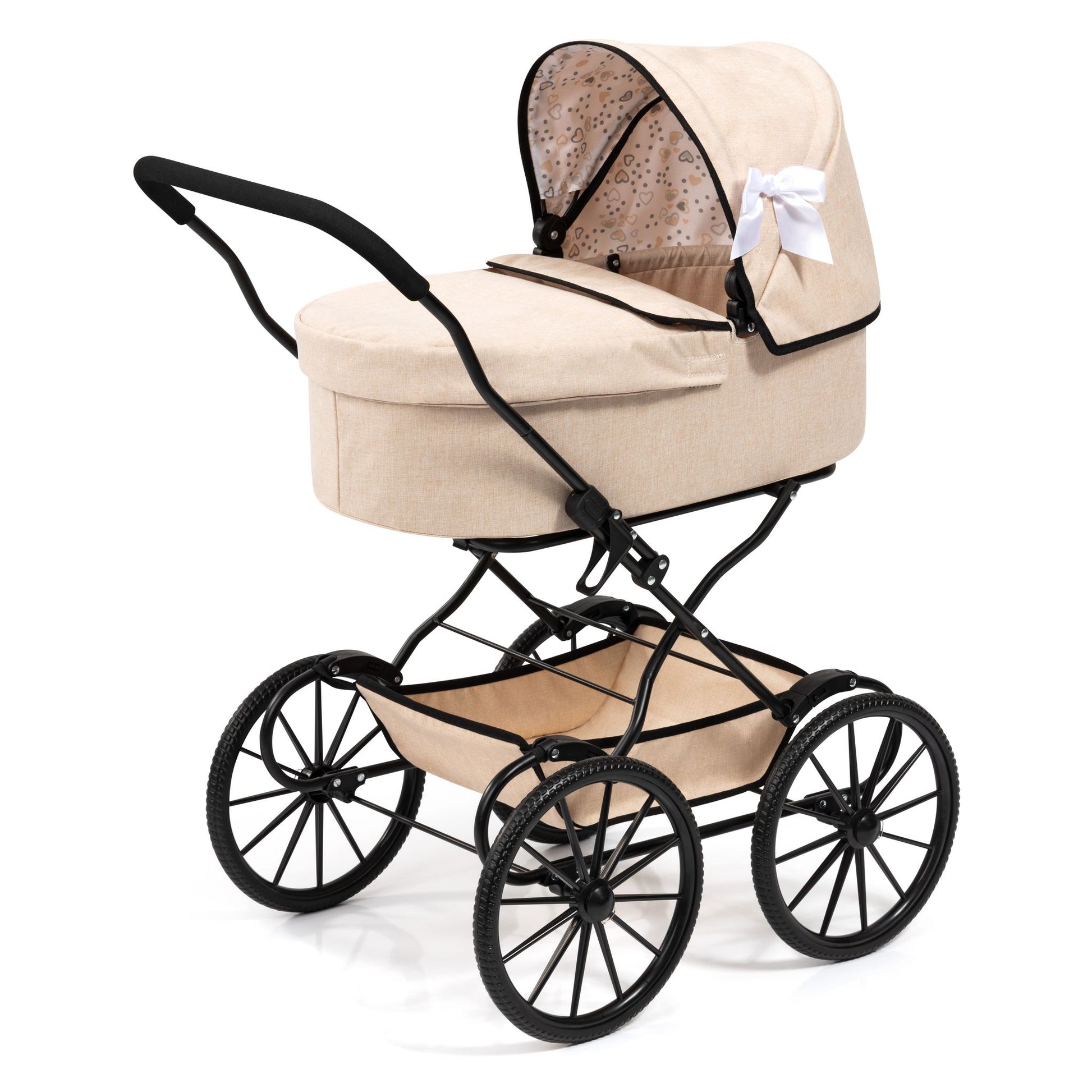 Bayer Xeo Classic Doll Pram Beige - Toyworld Australia