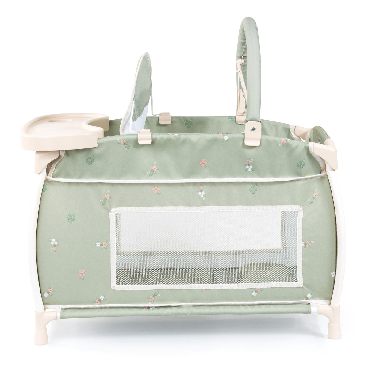 Bayer Multi Bed Cot & Integrated High Chair Soft Sage Green